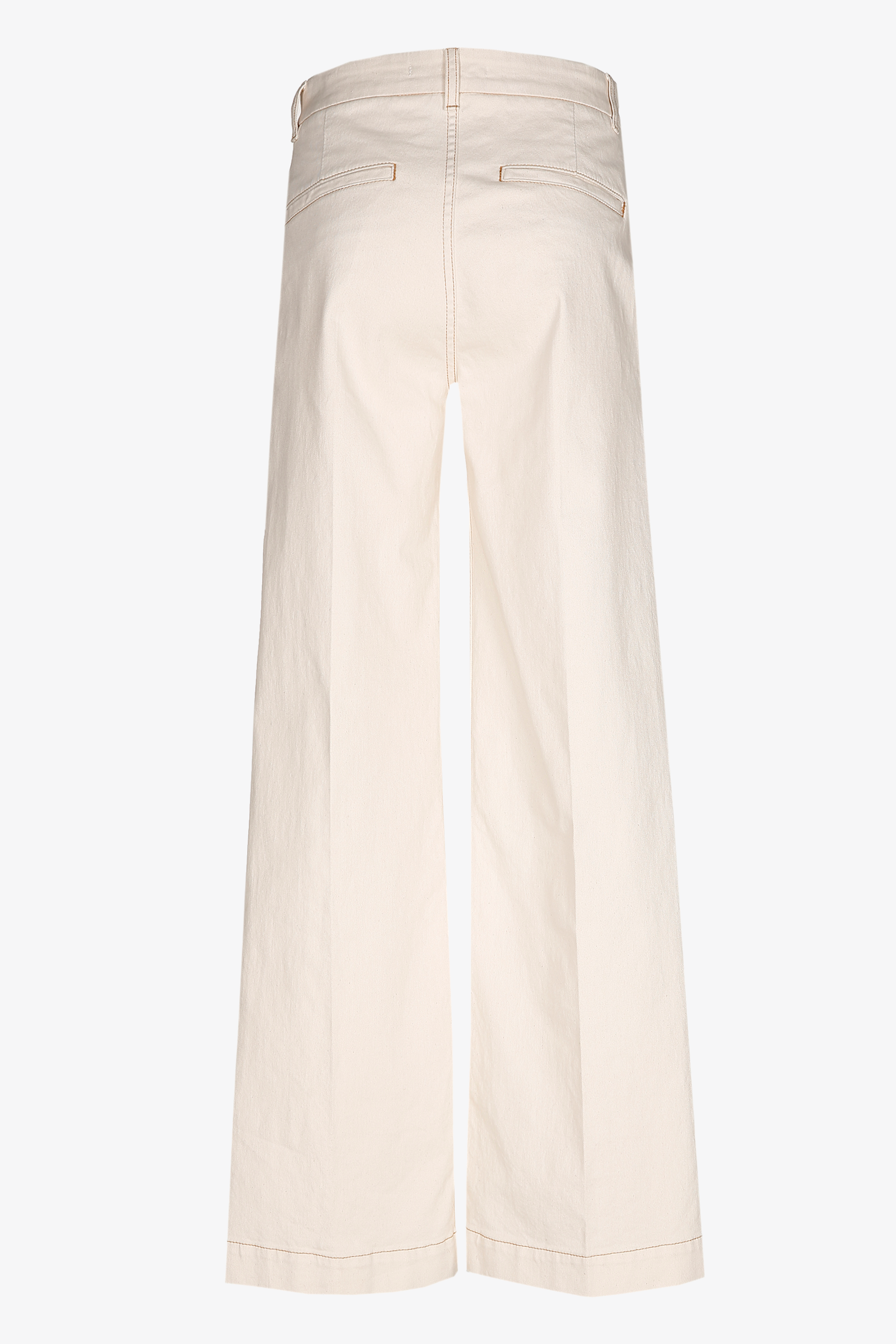 Cotton trousers with a denim-look