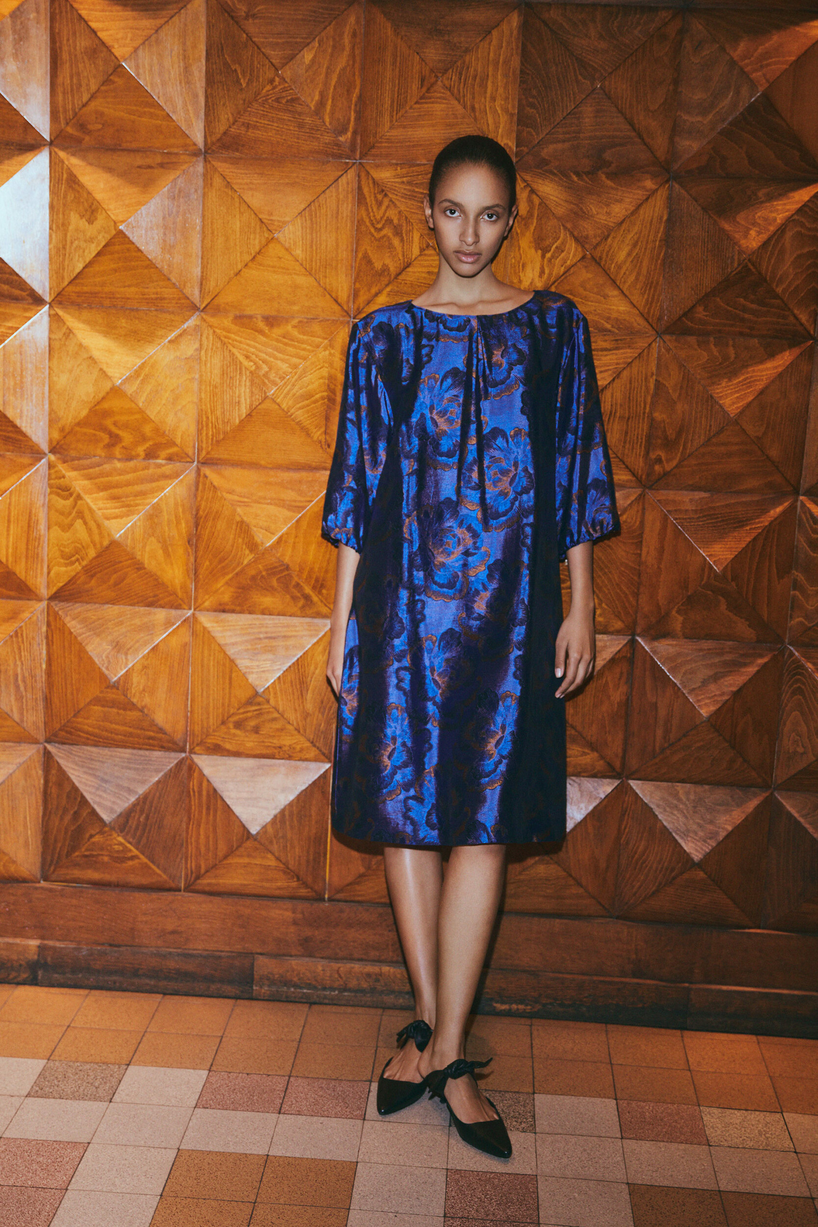 Dress in jacquard