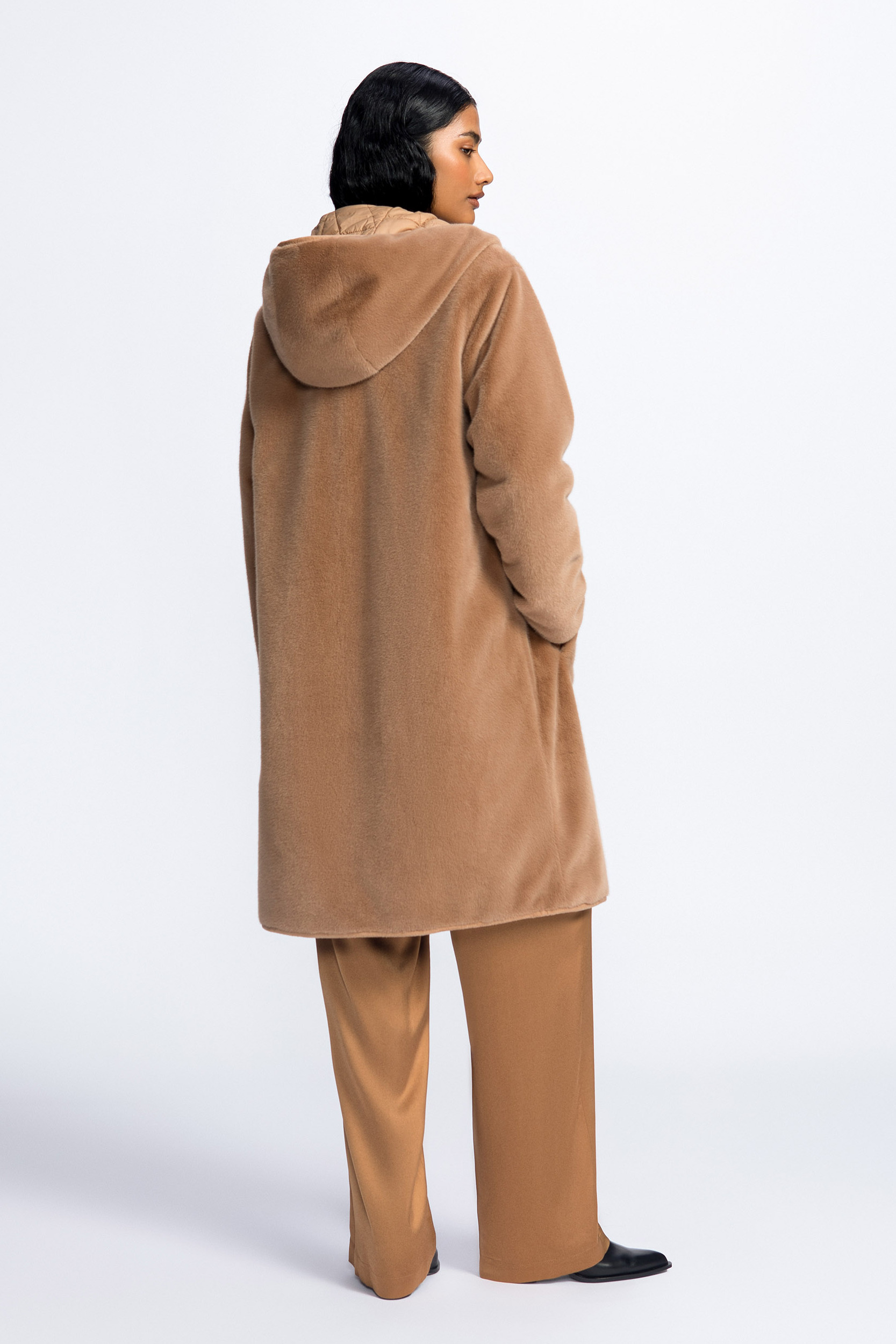 Wendejacke mit Kunstfell