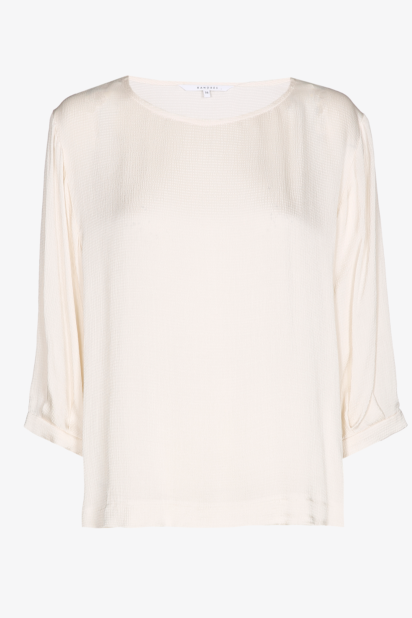 Blouse souple à manches bouffantes