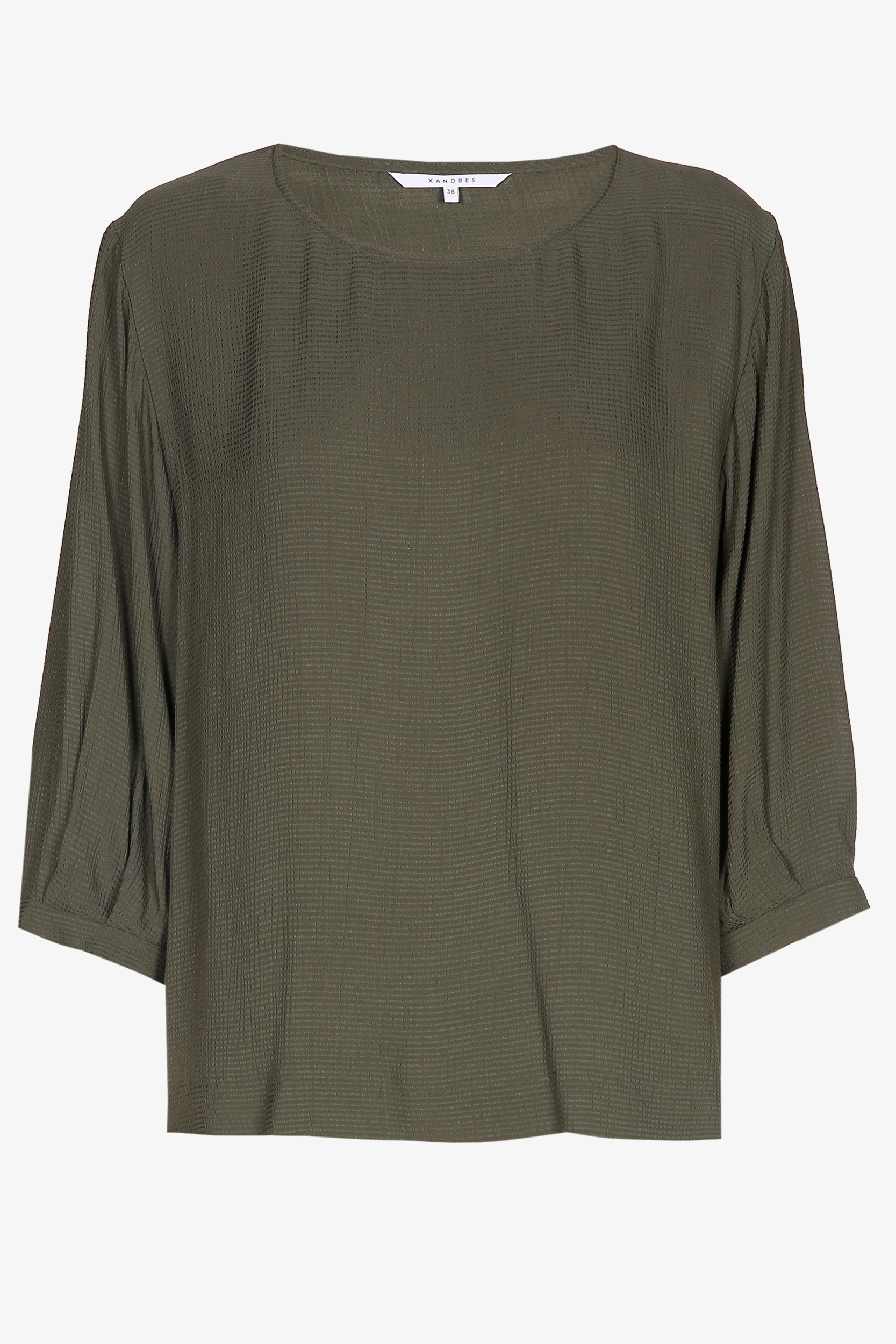 Locker fallende Bluse mit Puffärmeln