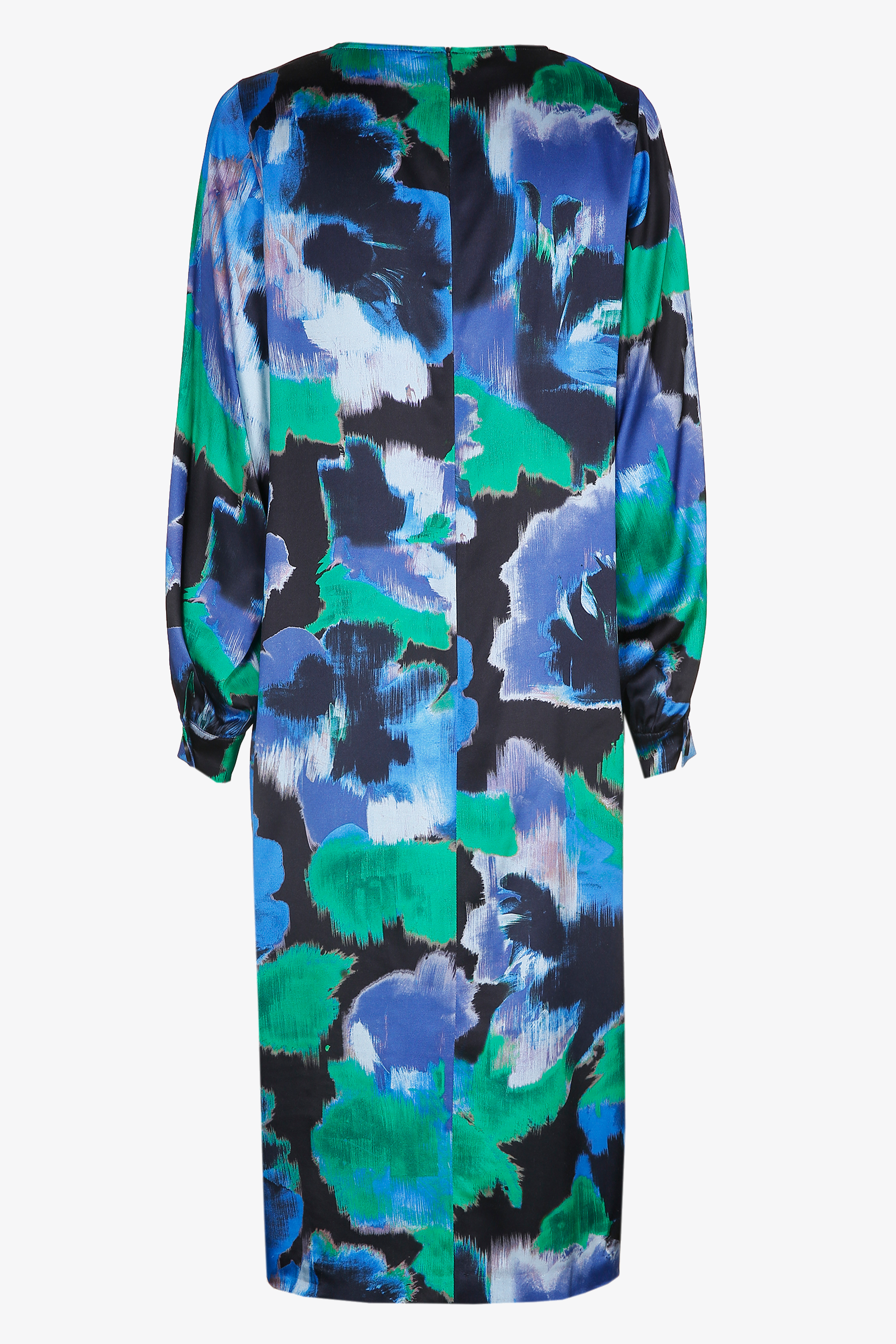 Dress with large floral print