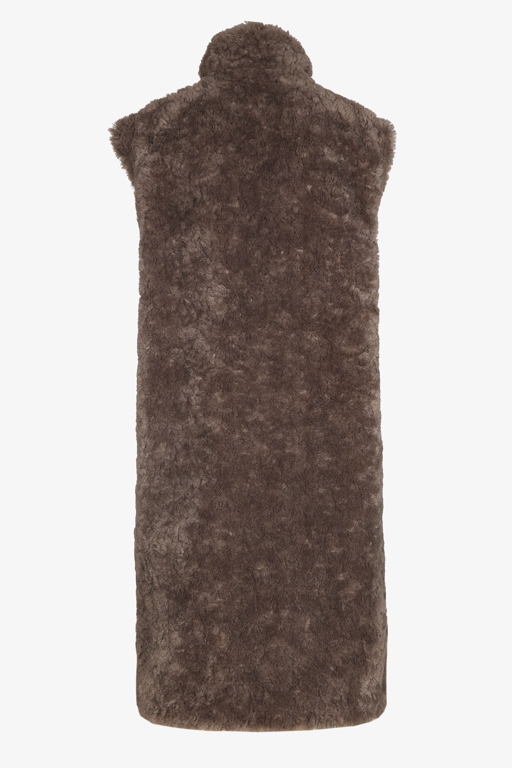 Manteau teddy sans manches