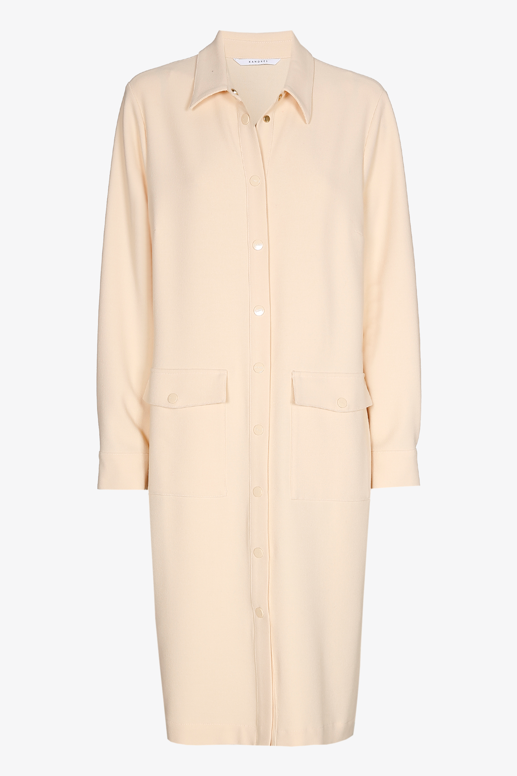 Sporty shirt dress with press studs