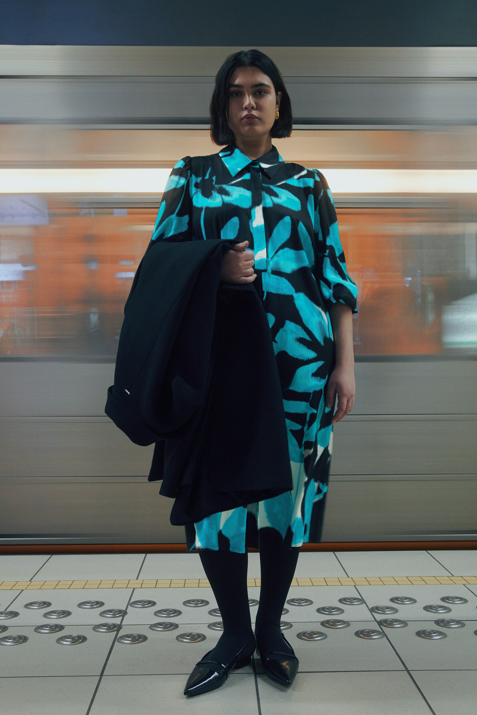 Dress with floral print