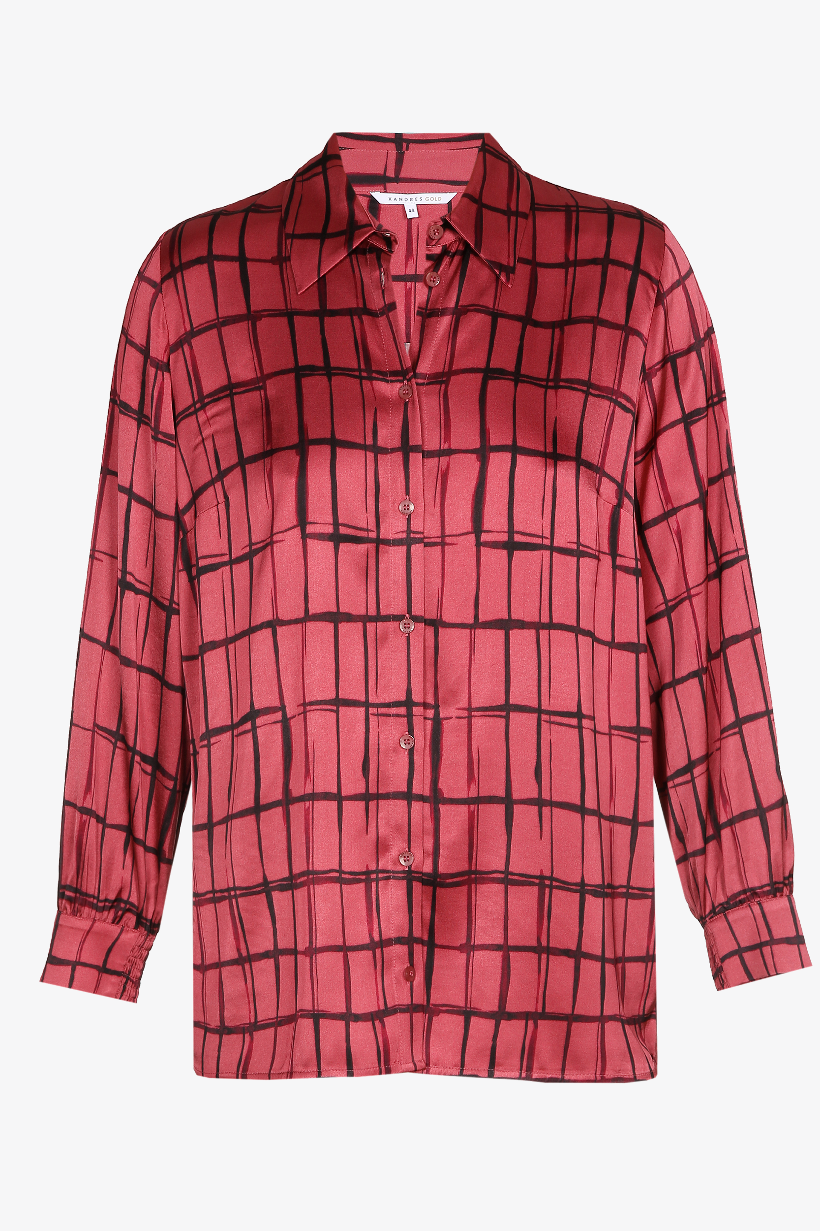 Blouse satinée avec motif