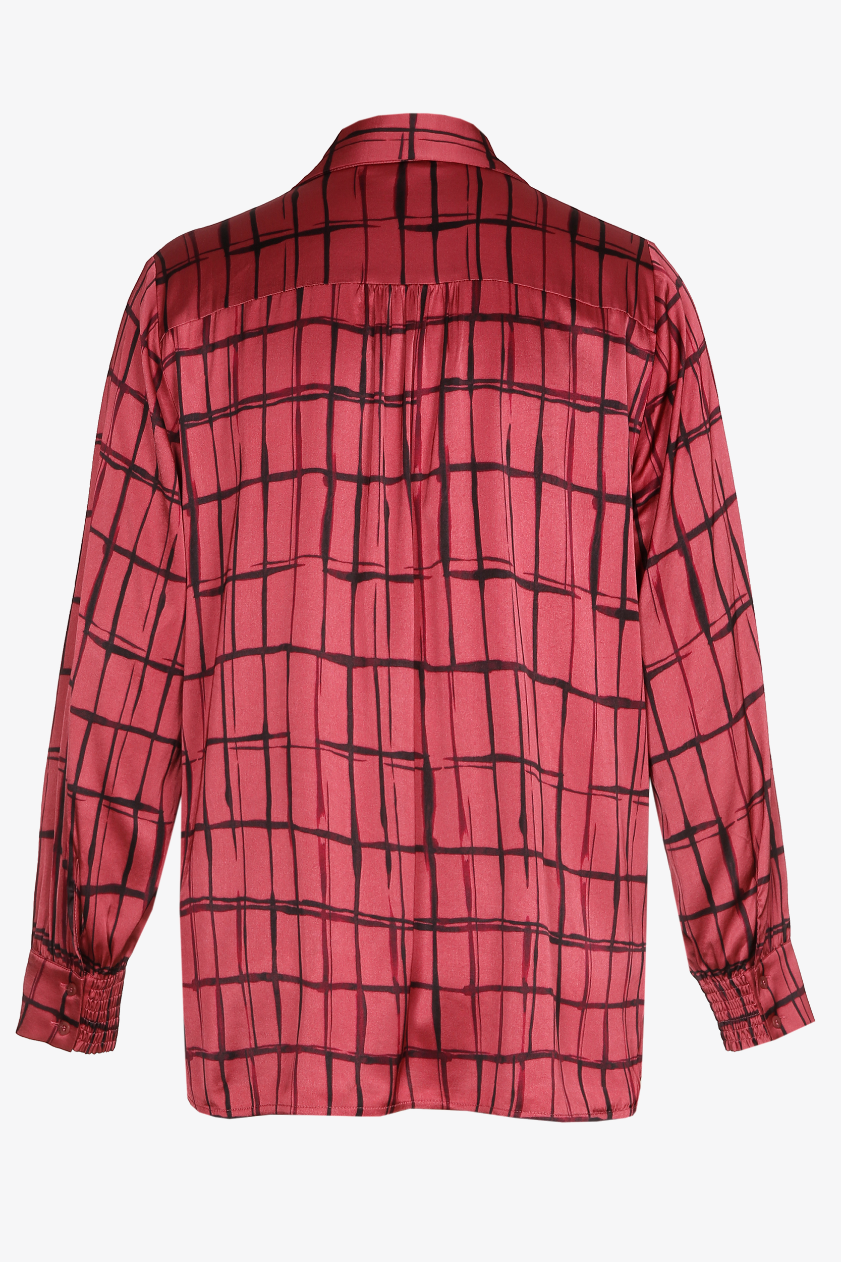 Blouse satinée avec motif