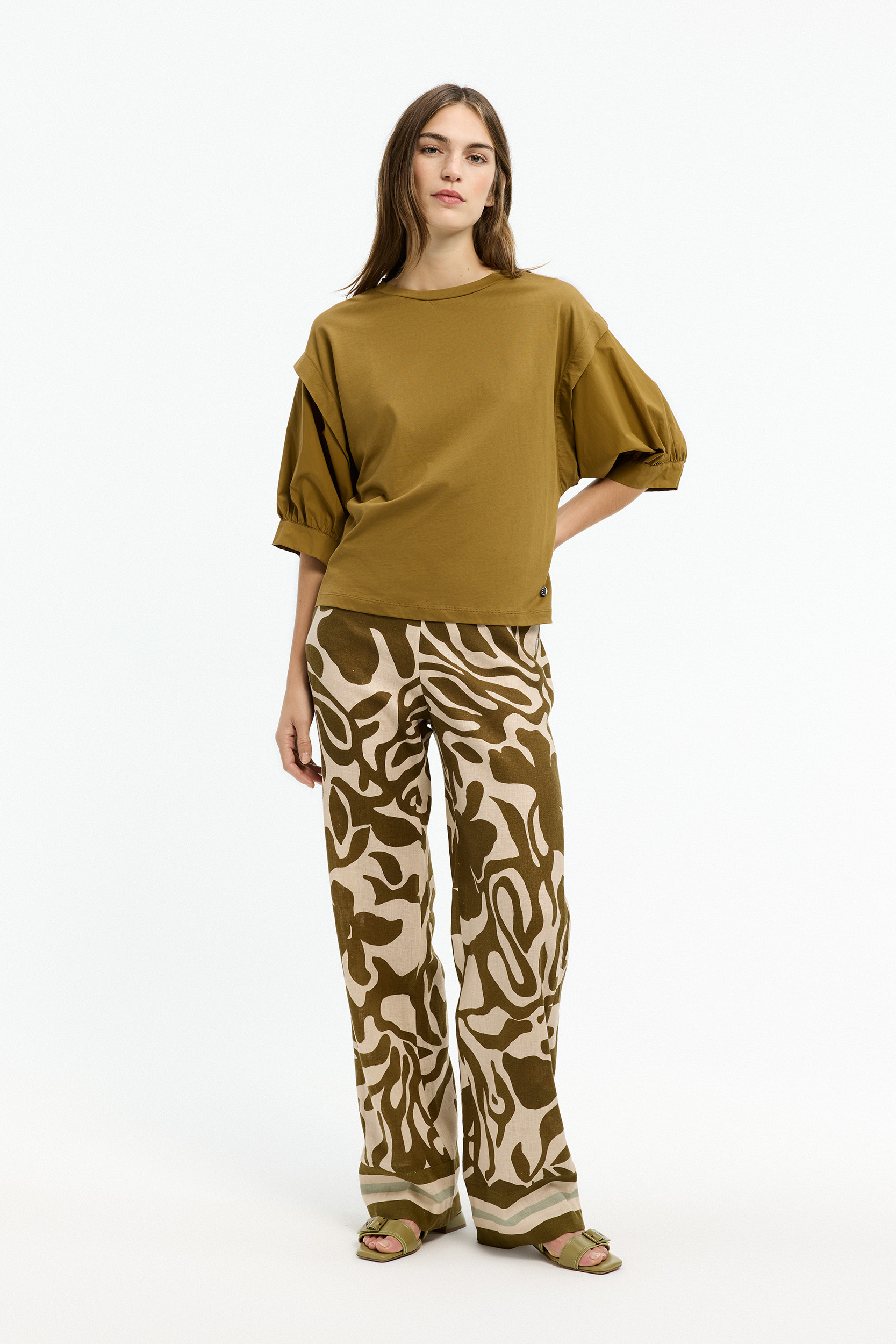 Pantalon avec motif organique