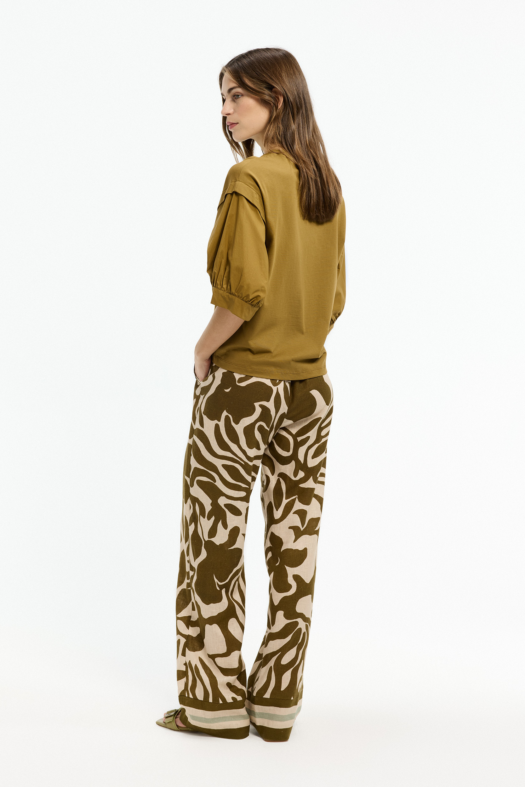 Pantalon avec motif organique