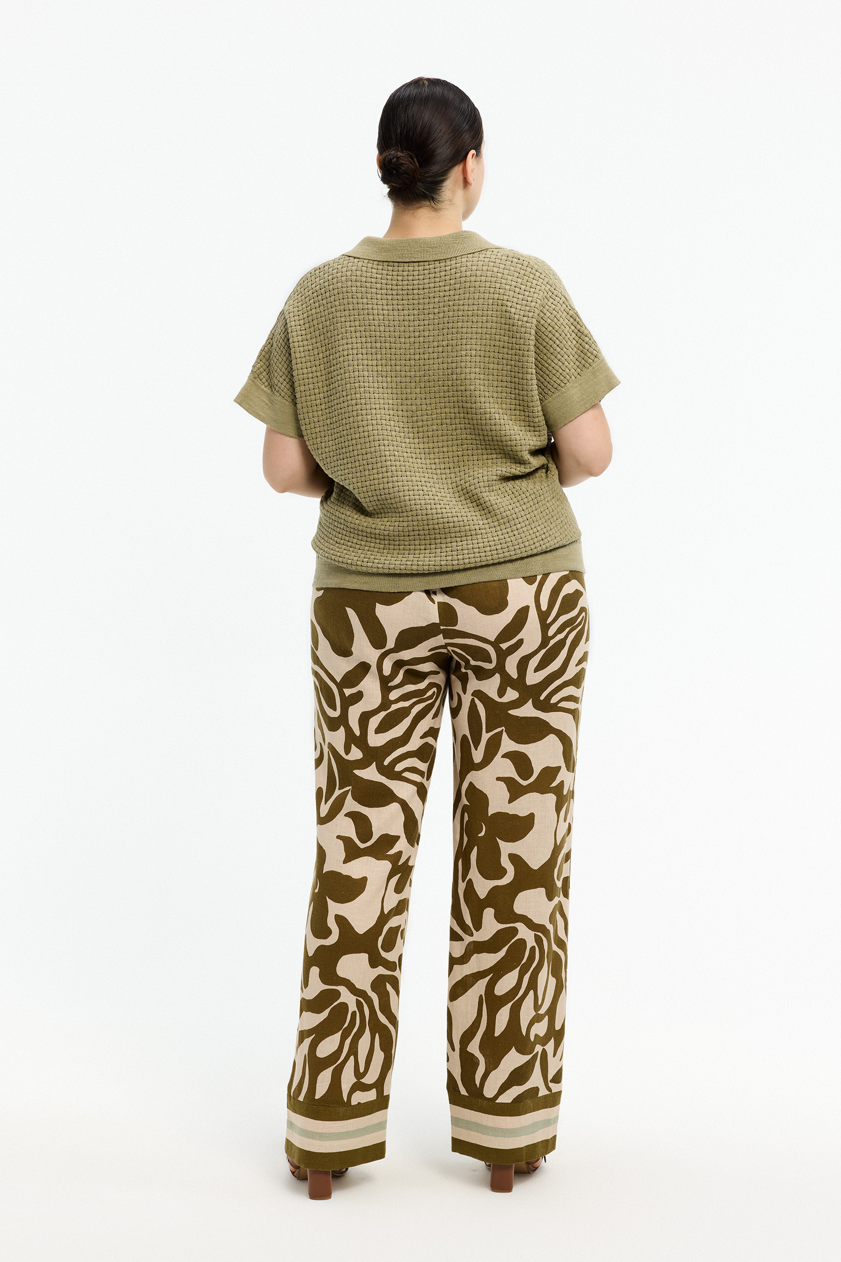 Pantalon avec motif organique