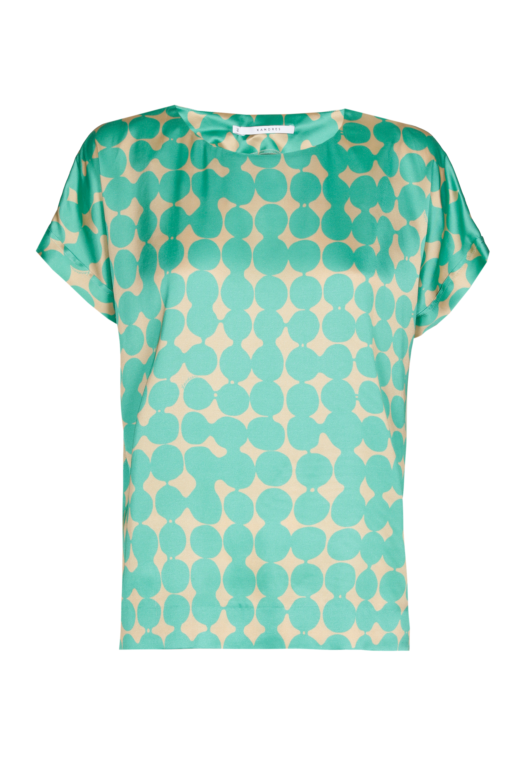 Blouse with in-house dot print