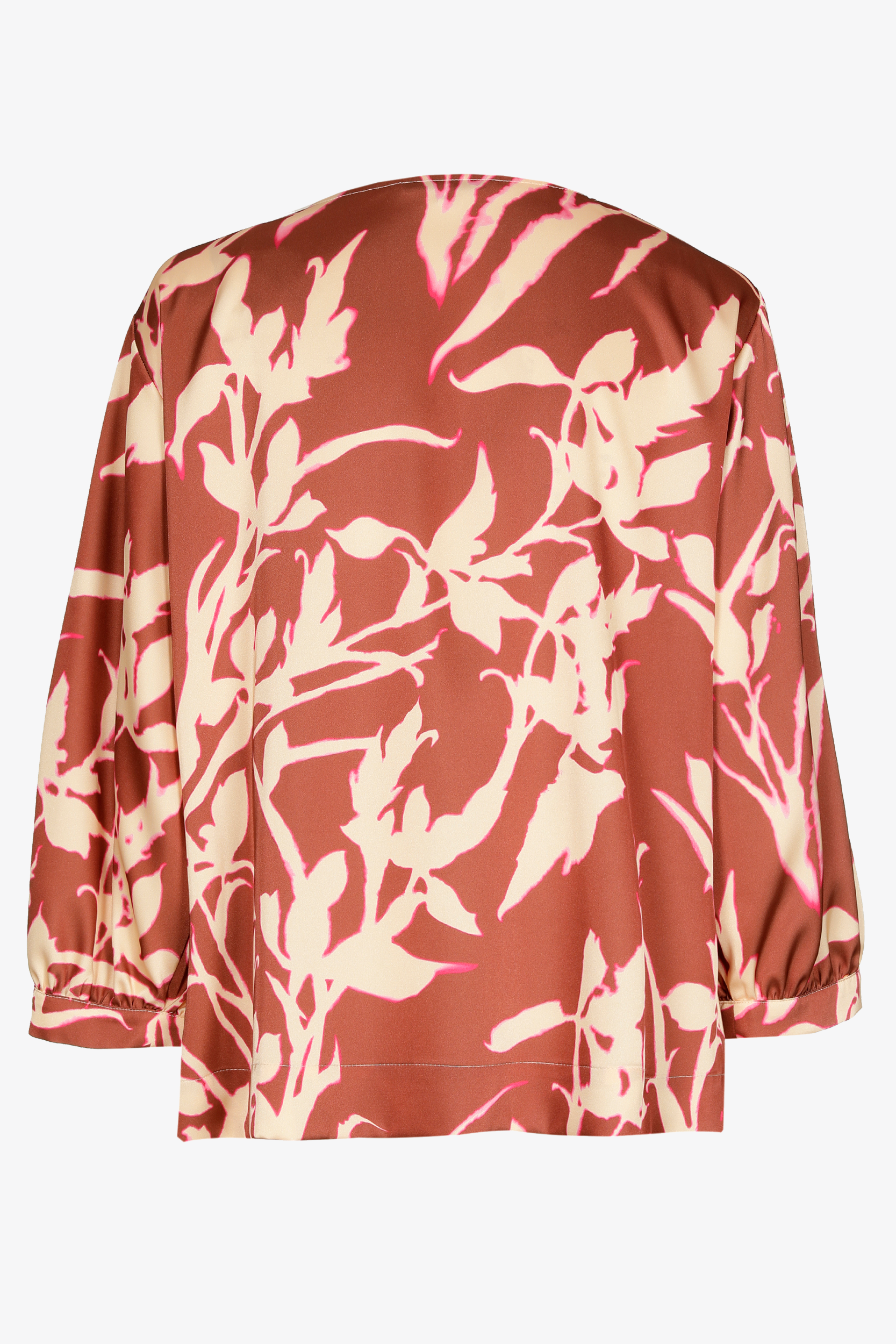 Blouse with original floral print