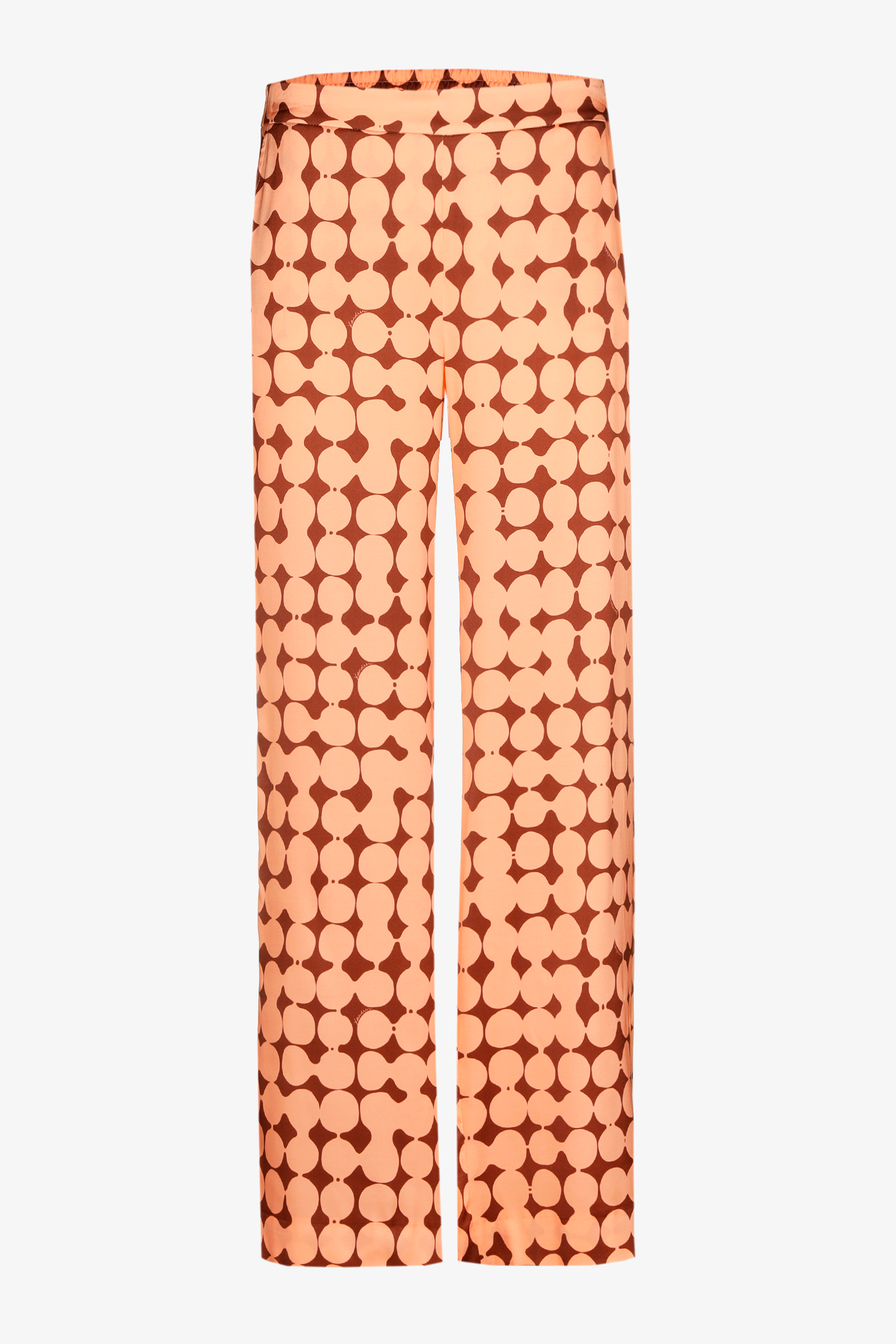 Trousers with in-house dot print