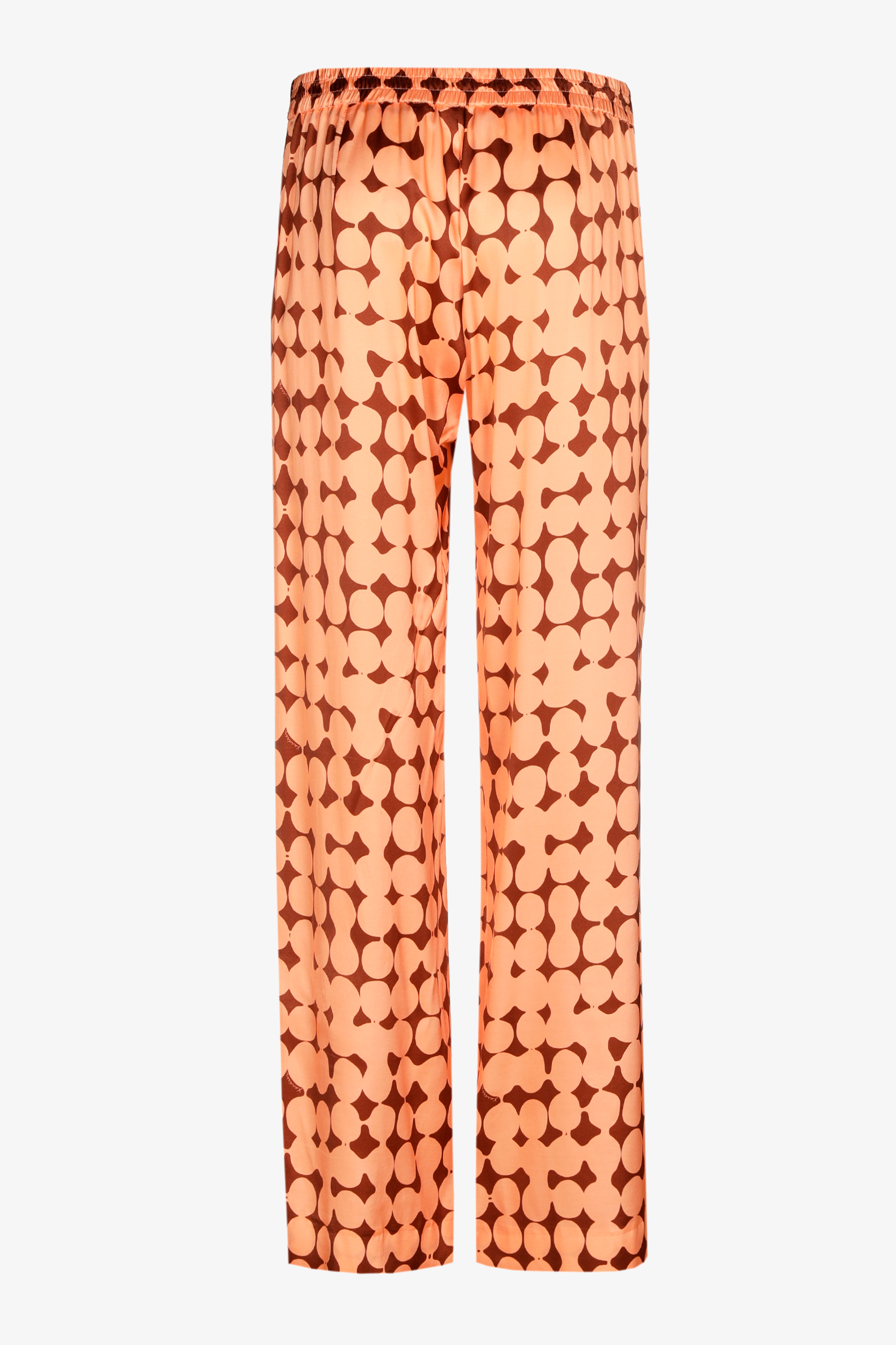 Trousers with in-house dot print