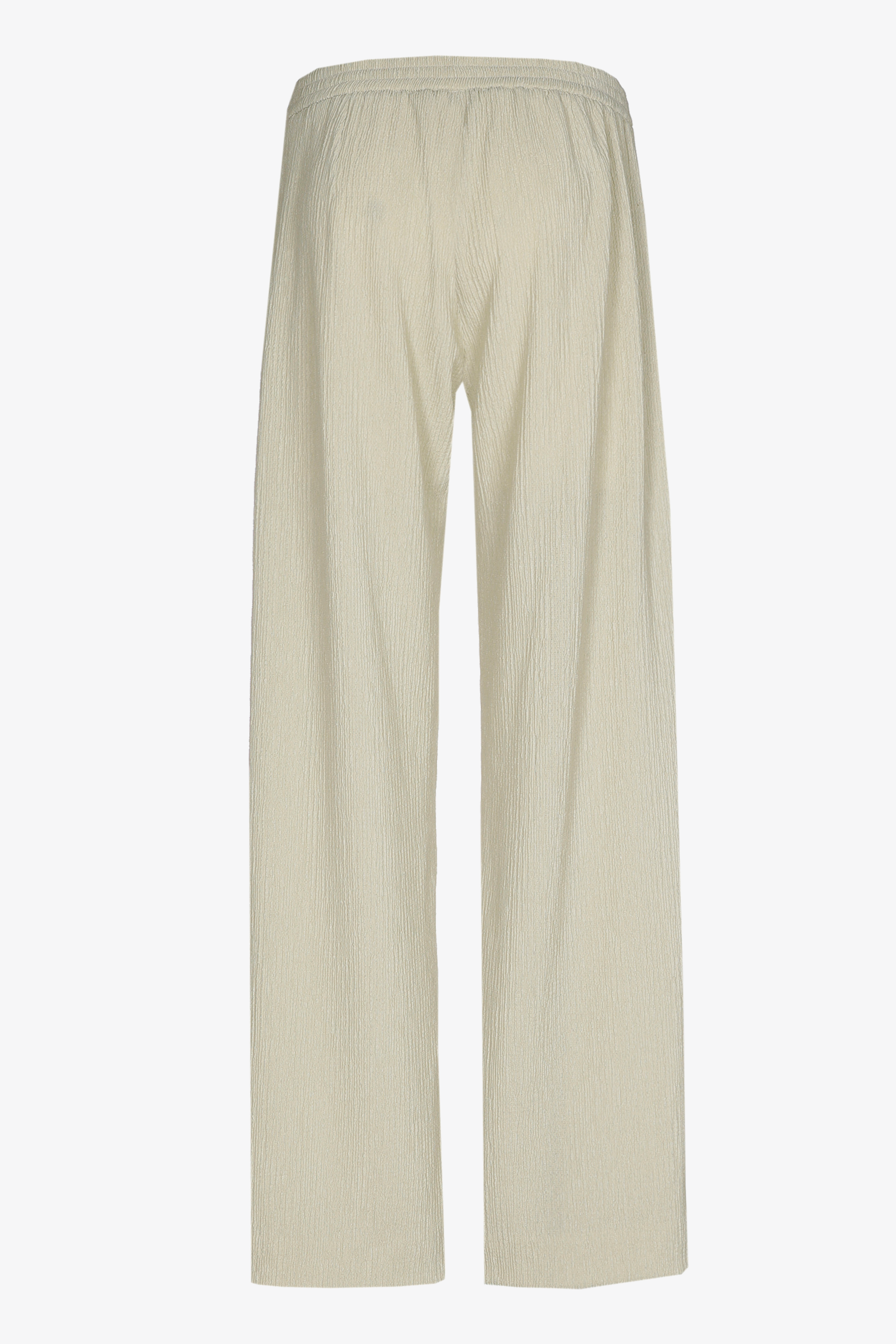 Pantalon confortable en tissu fripé