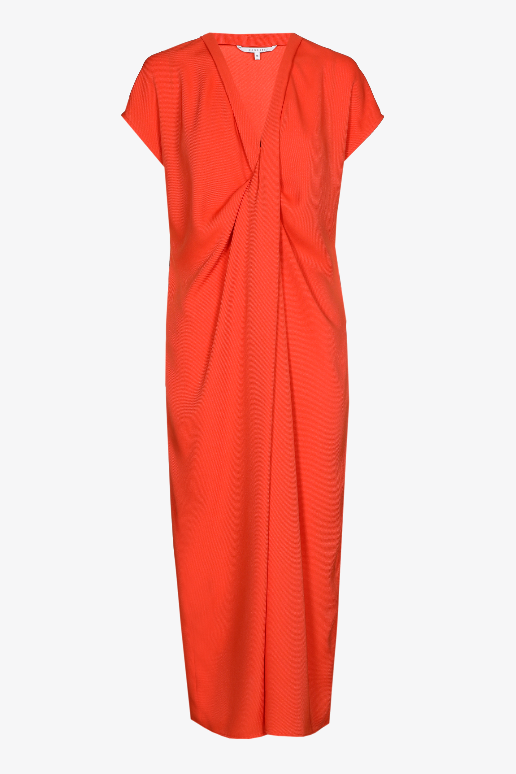 Robe longue à col en V 