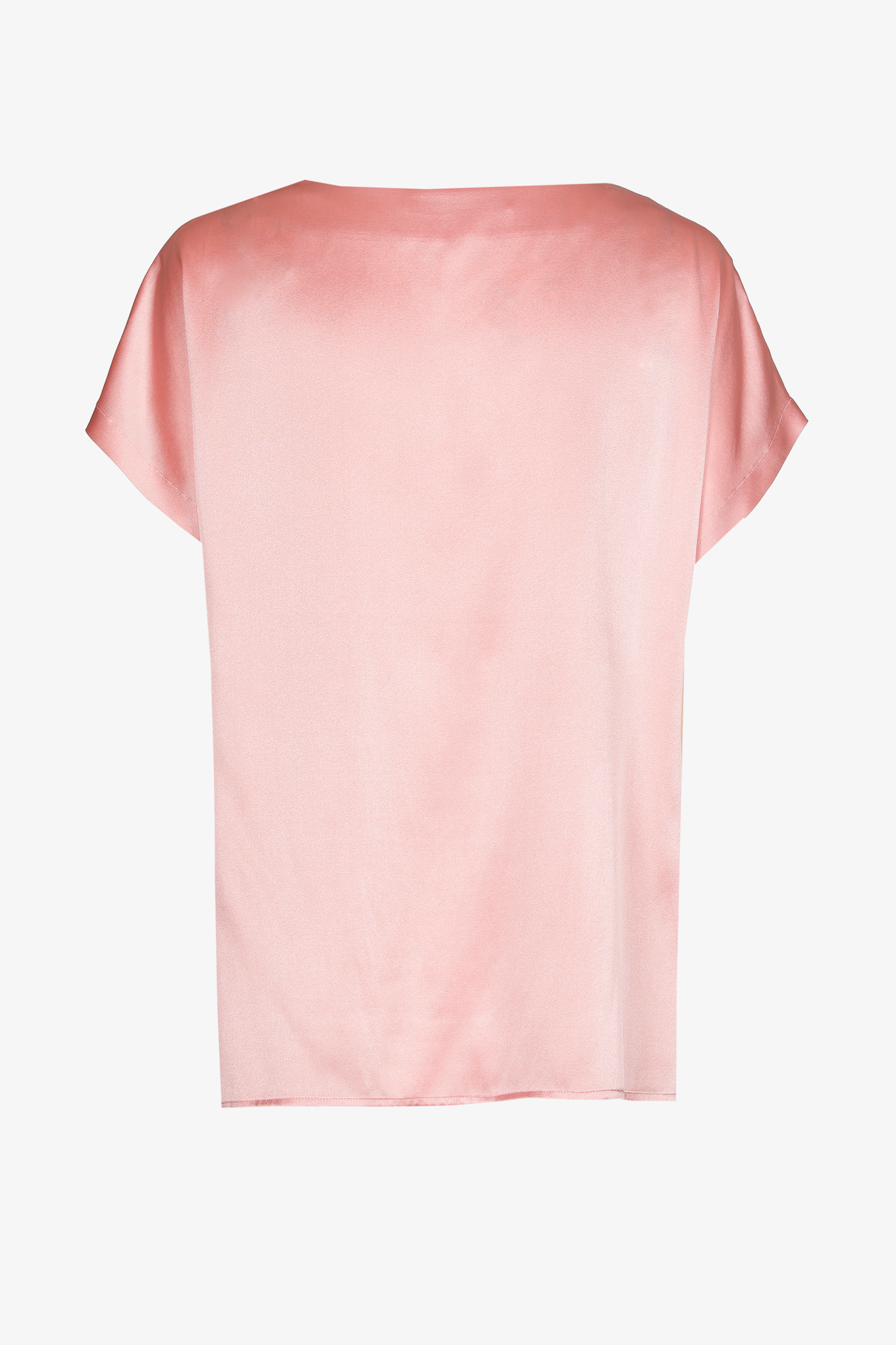 Blouse with silk look