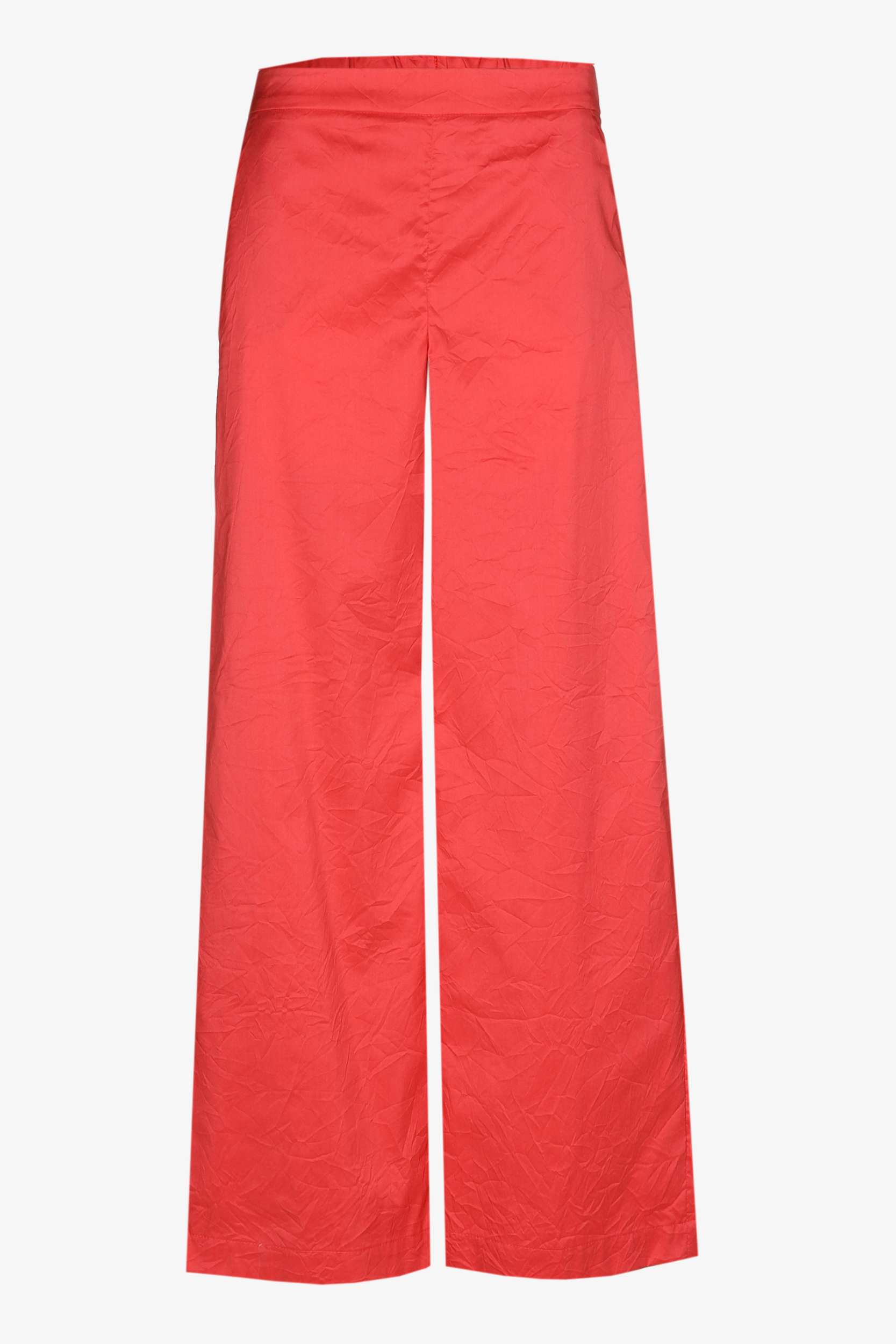 Wrinkled broek met wijde pijpen