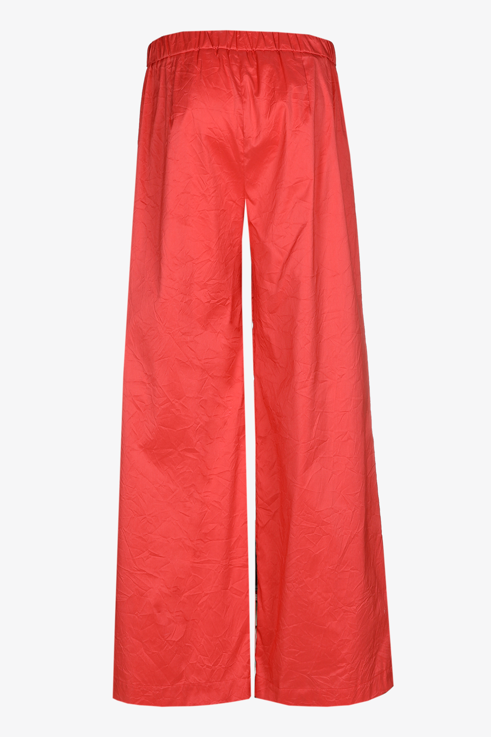 Wrinkled broek met wijde pijpen
