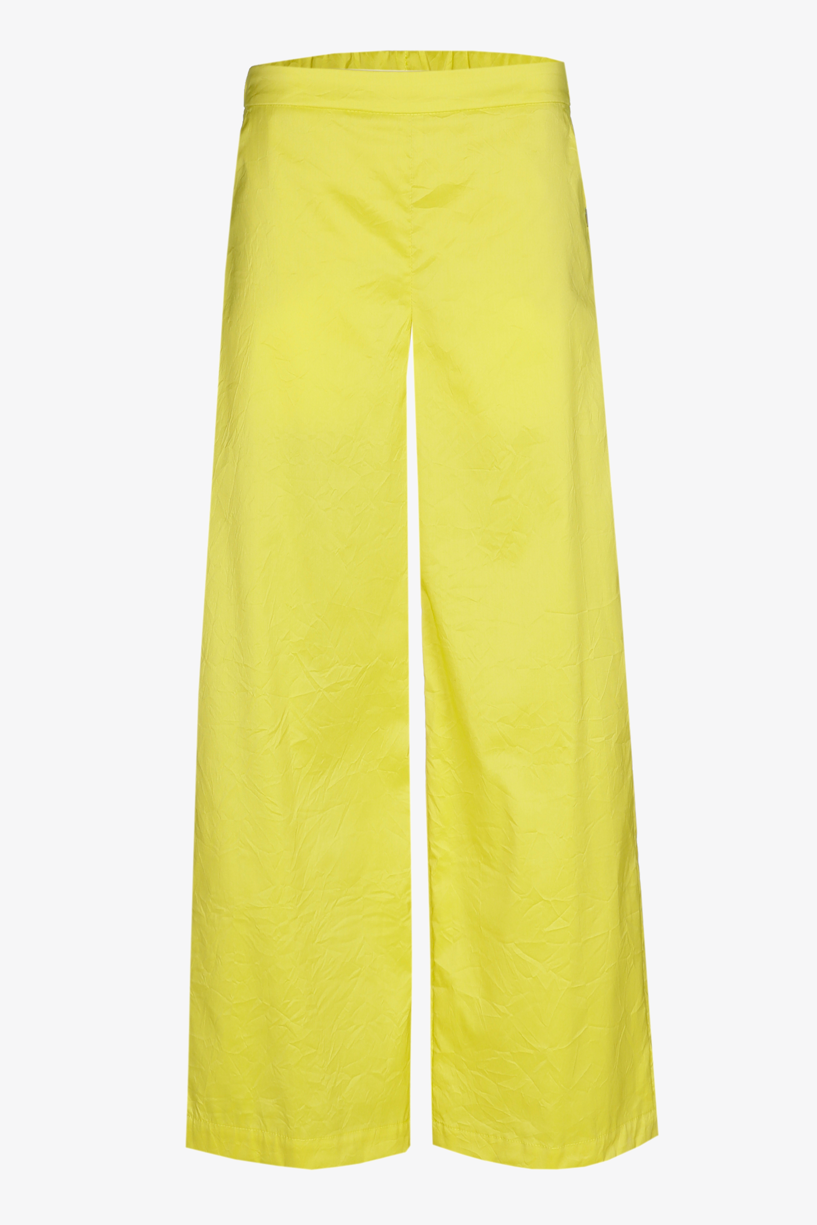 Pantalon froissé à jambes larges