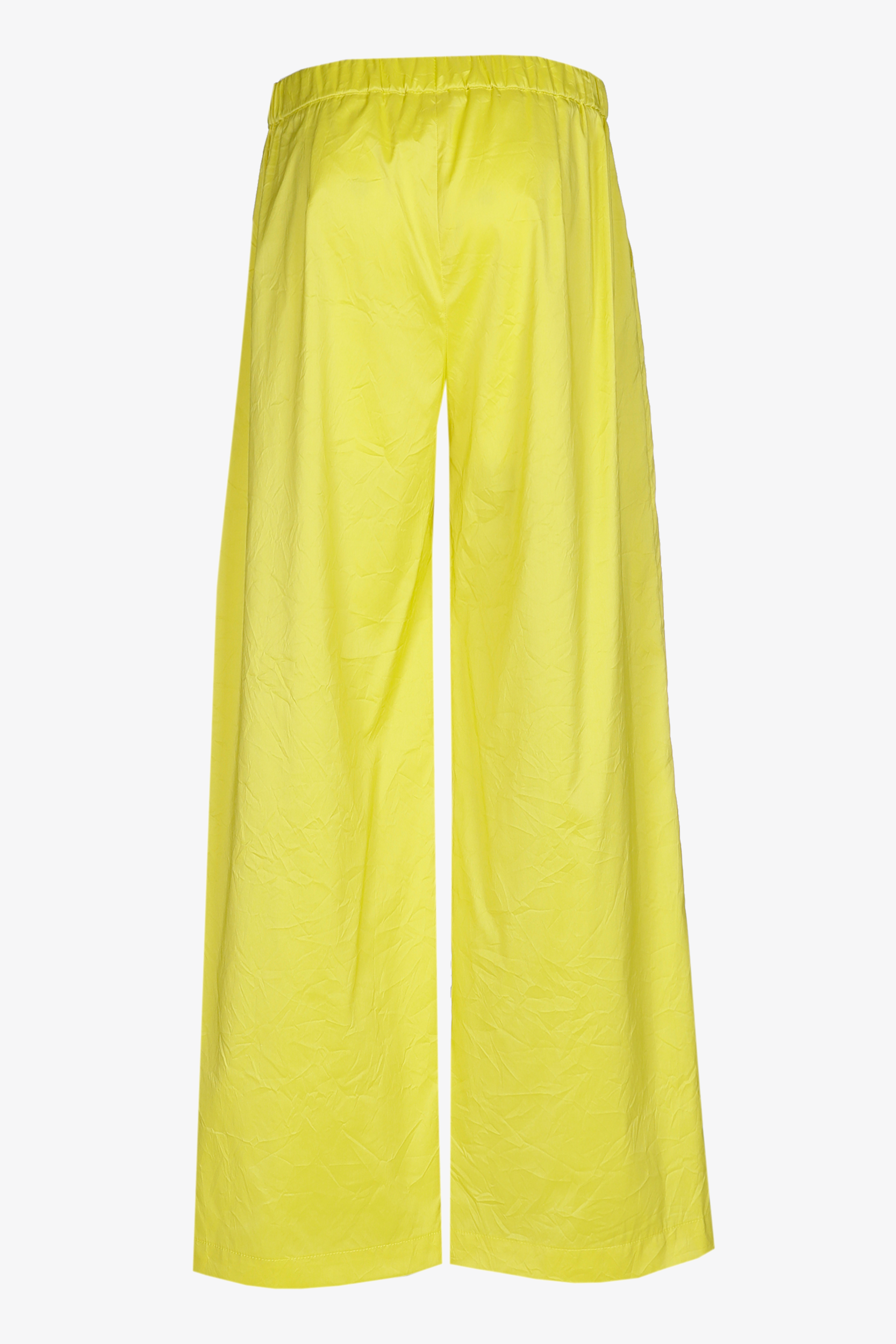 Pantalon froissé à jambes larges
