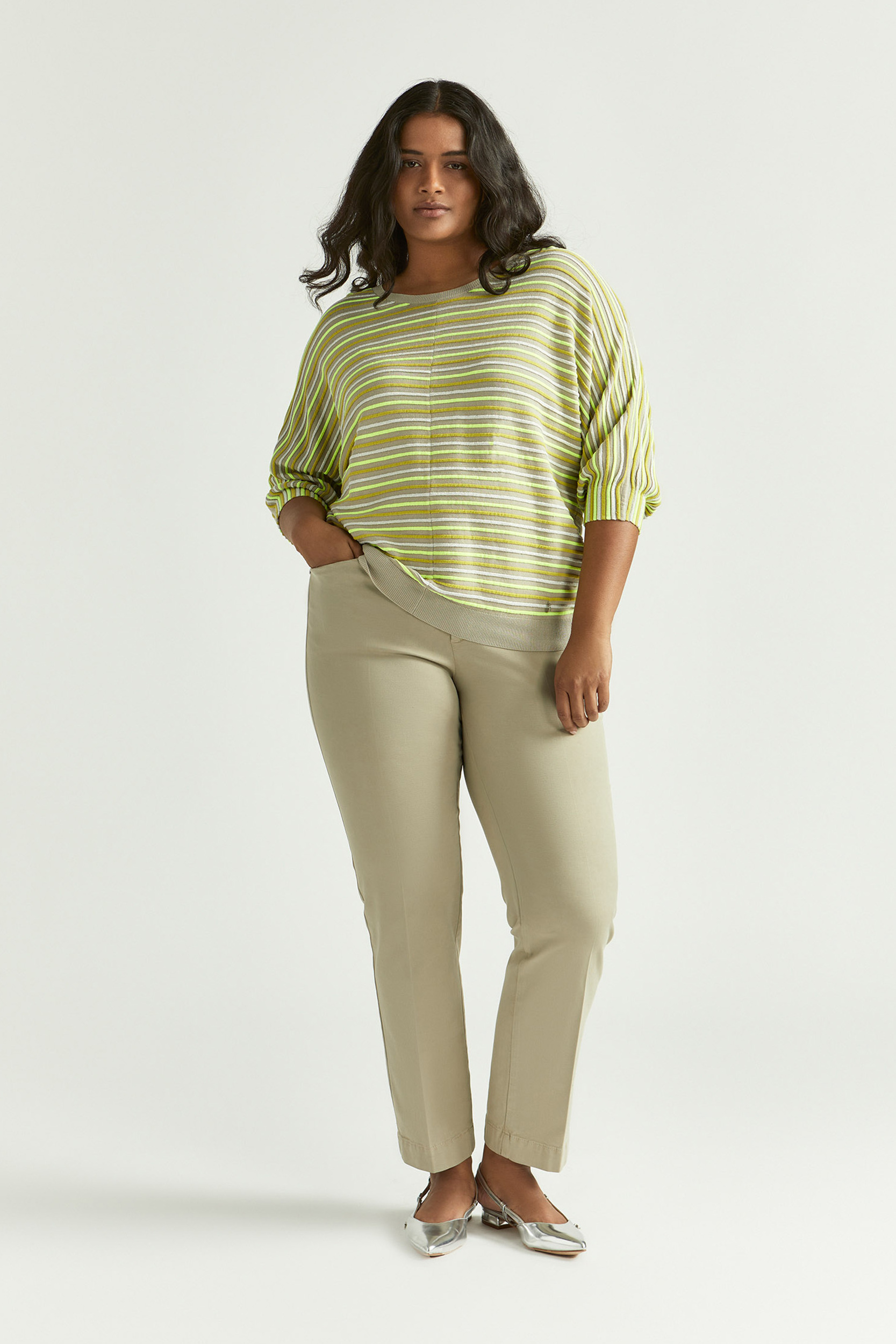 Zachte broek met stretch