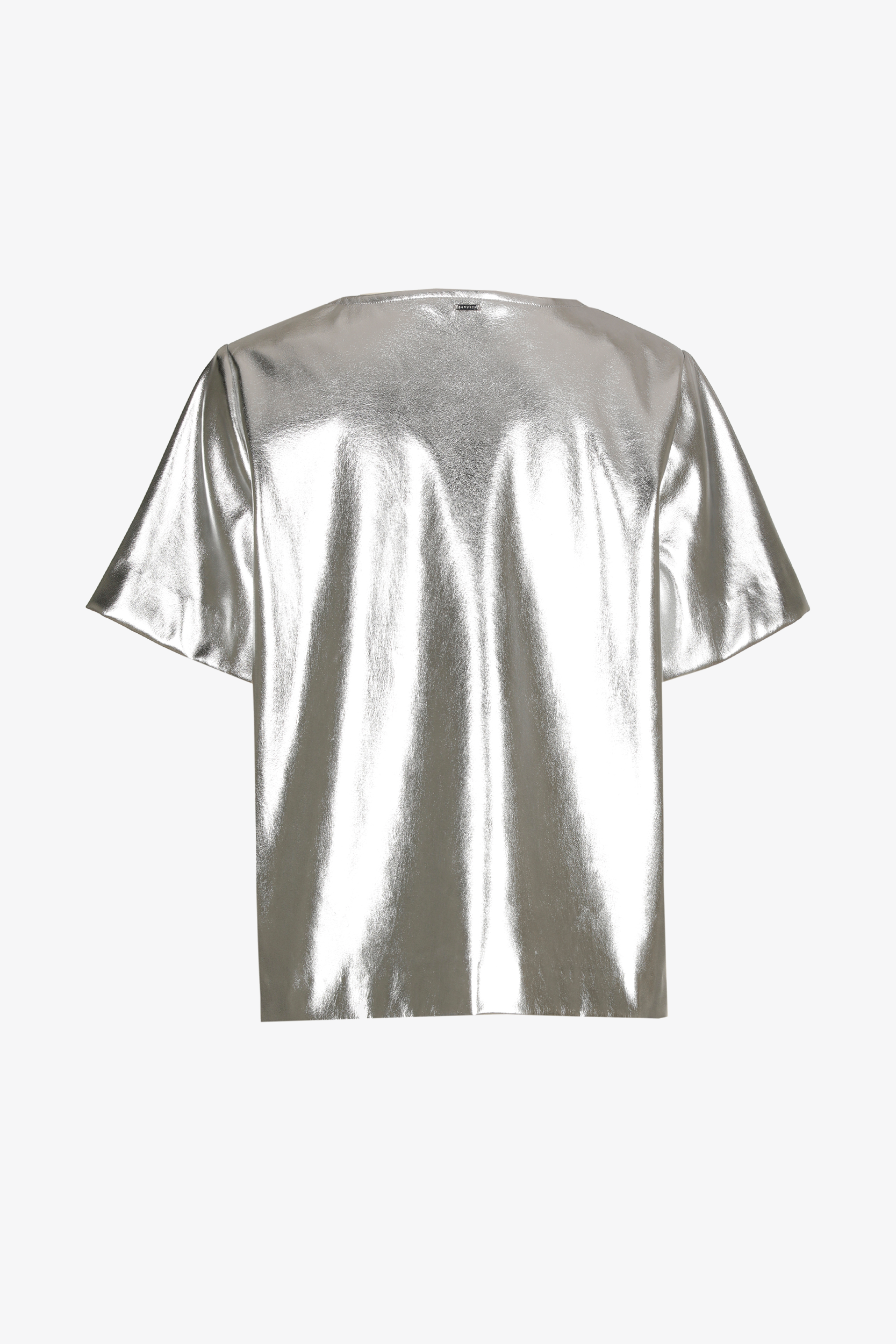 Faux leather top