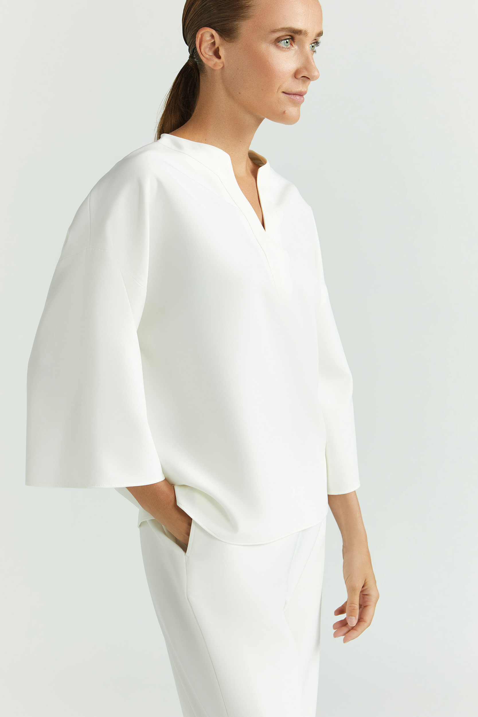 Blouse in soepele stof