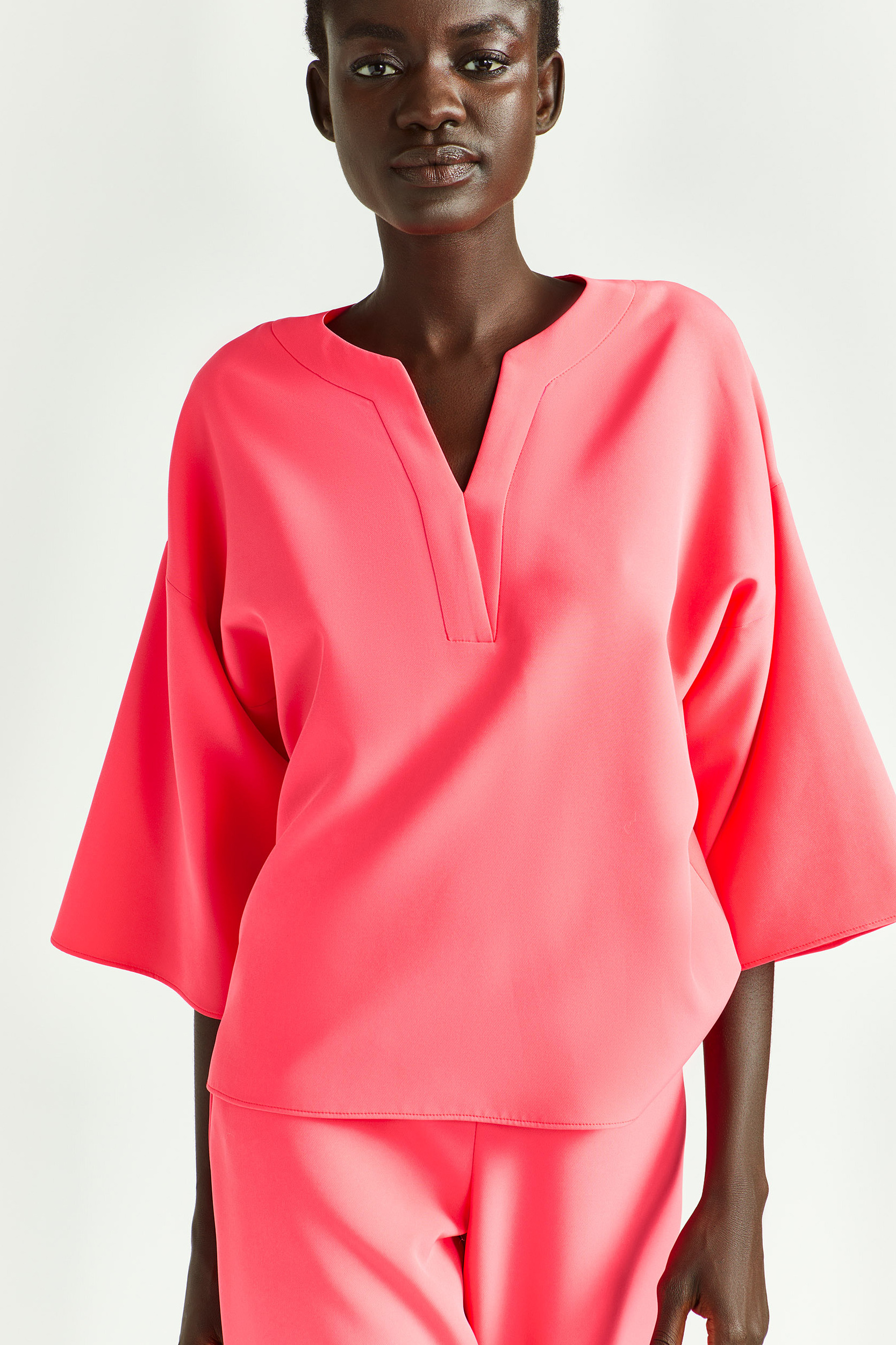Blouse en tissu souple