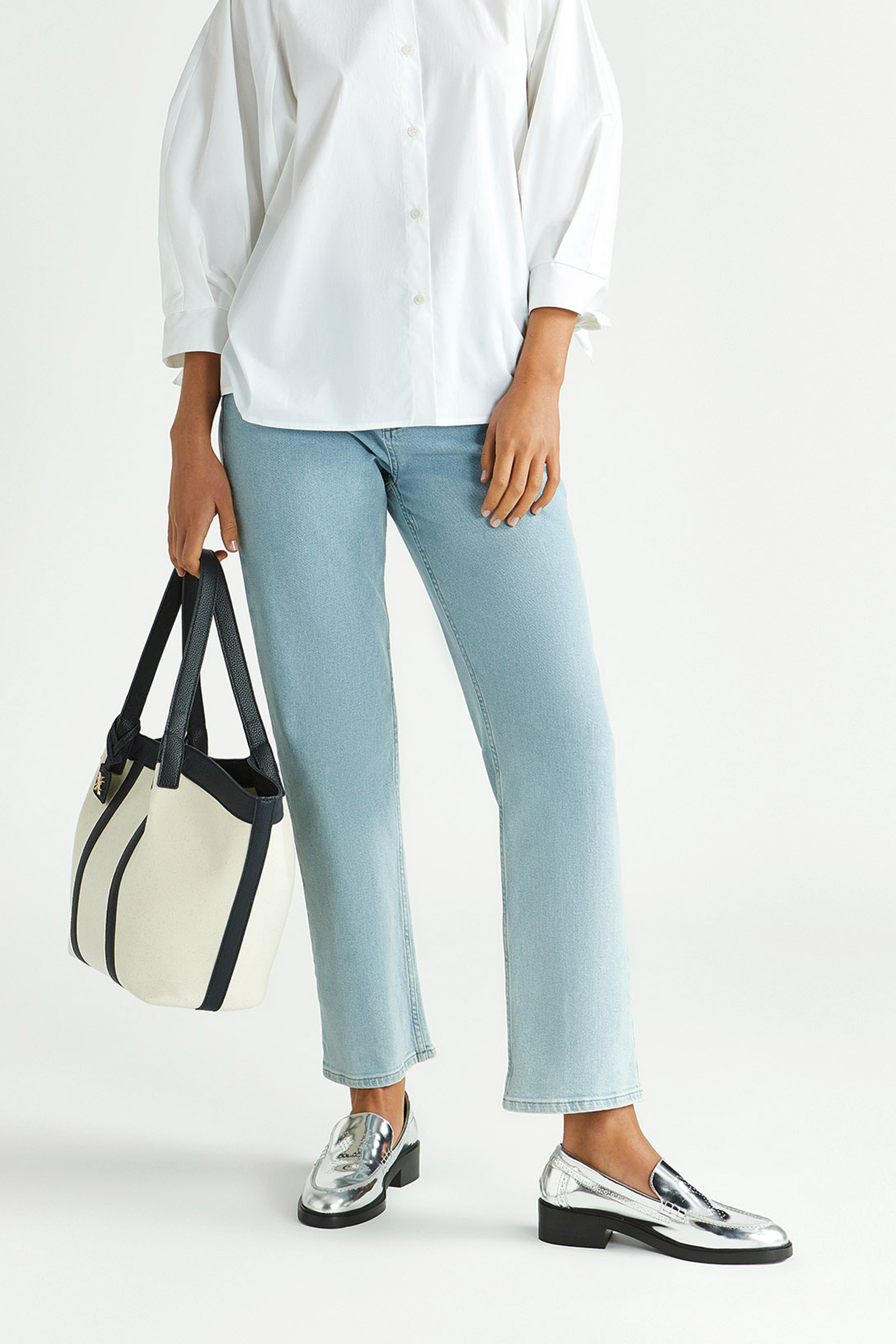 Jeansbroek met smalle pijpen