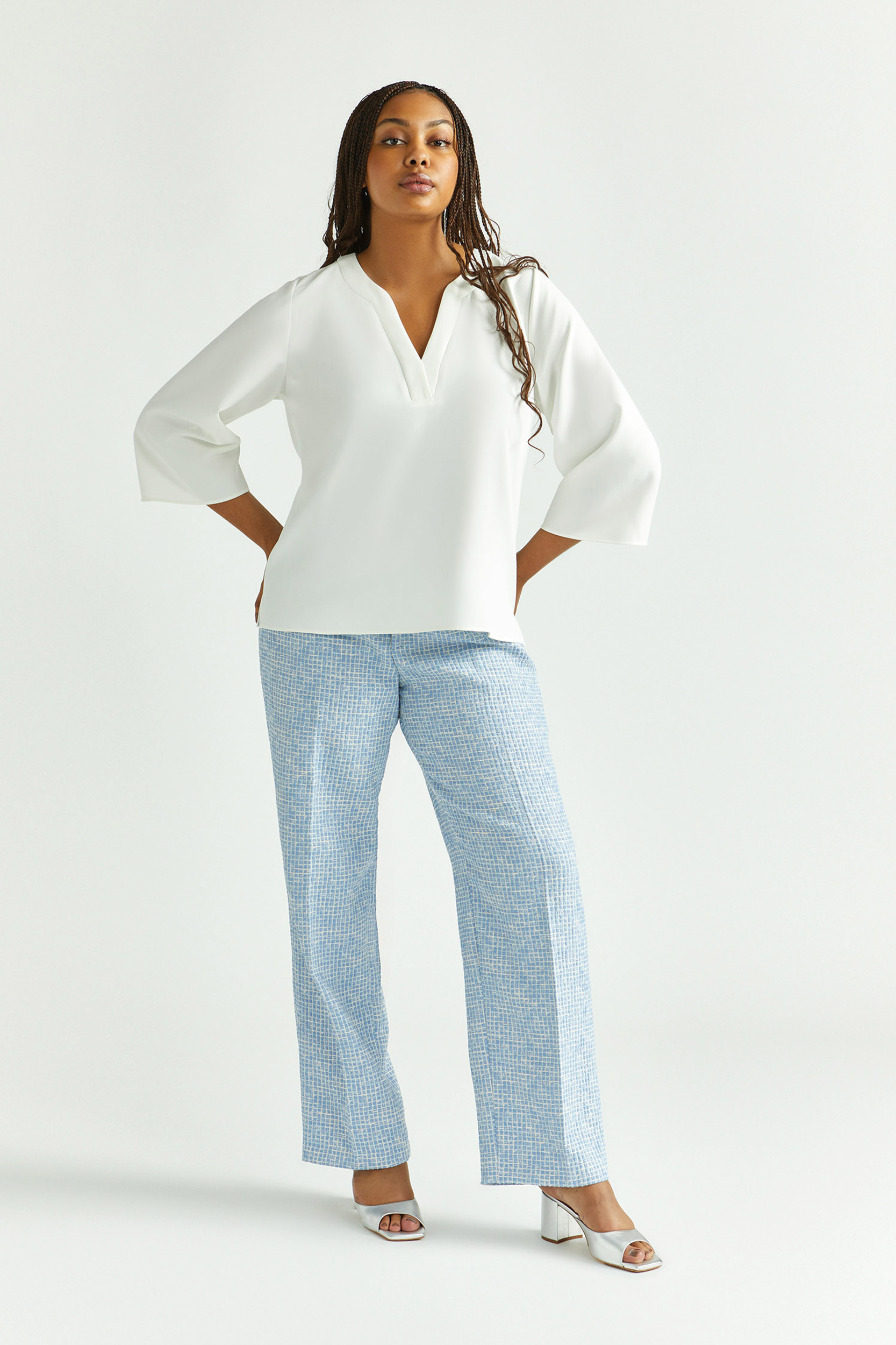 Blouse in twillstof
