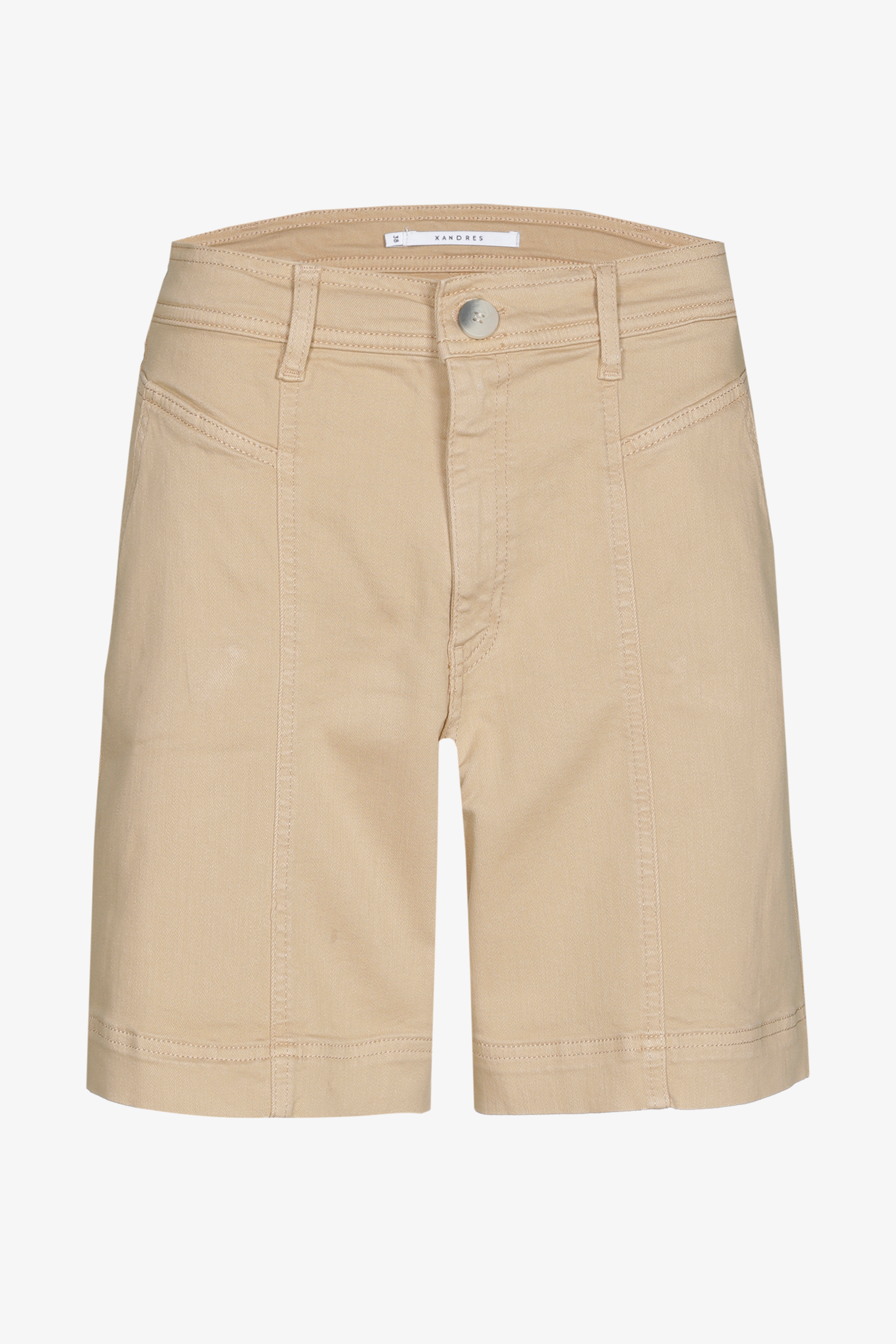 Denim shorts with side pockets