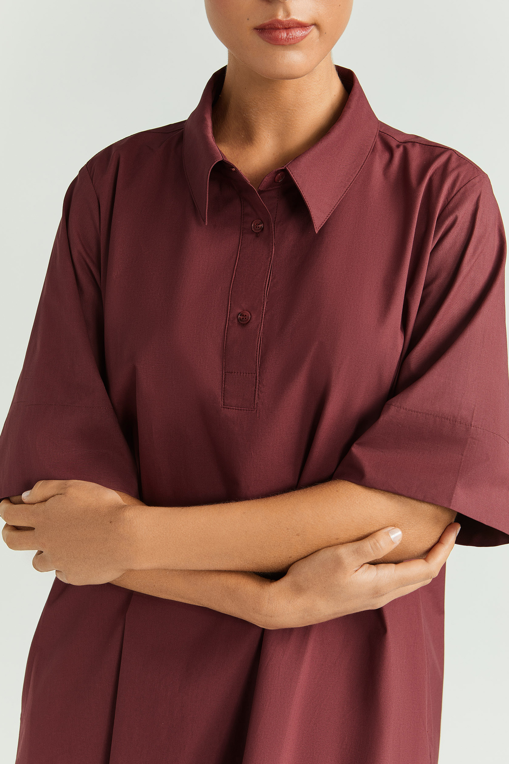 Robe en ligne A en coton biologique