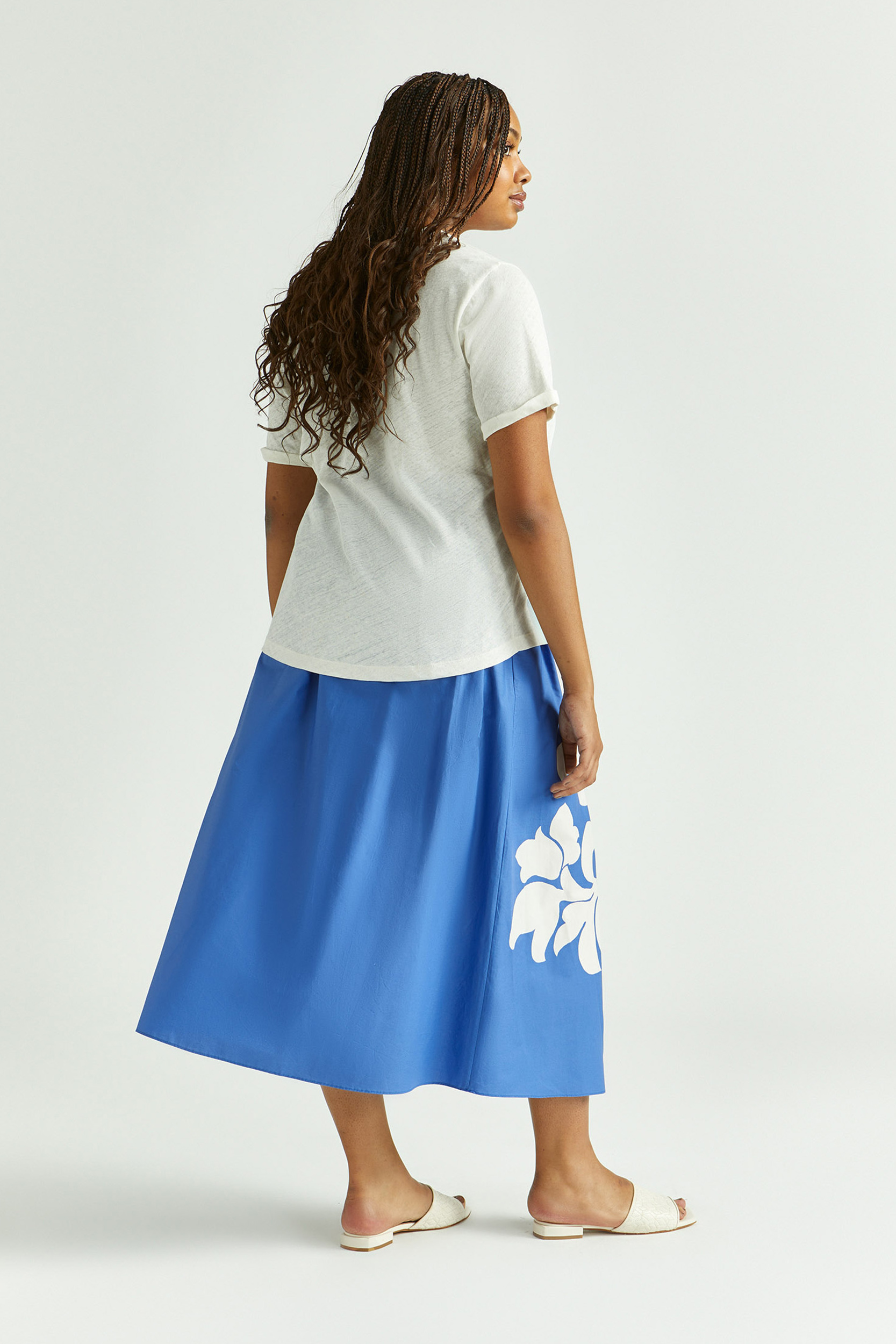 Jupe en coton avec imprimé