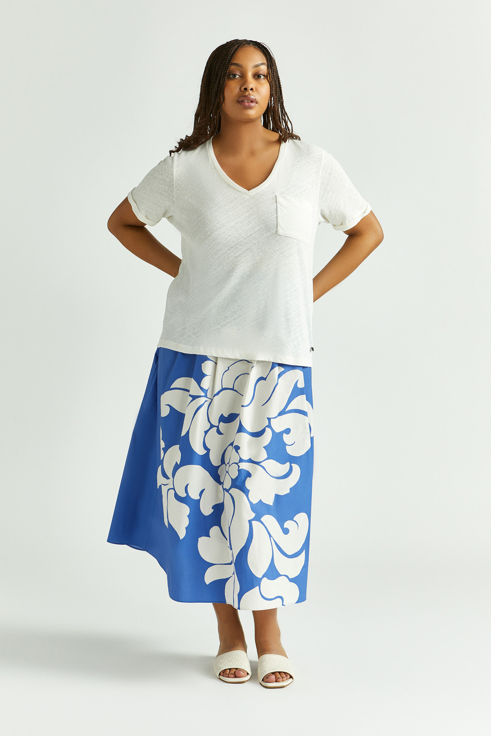 Jupe en coton avec imprimé