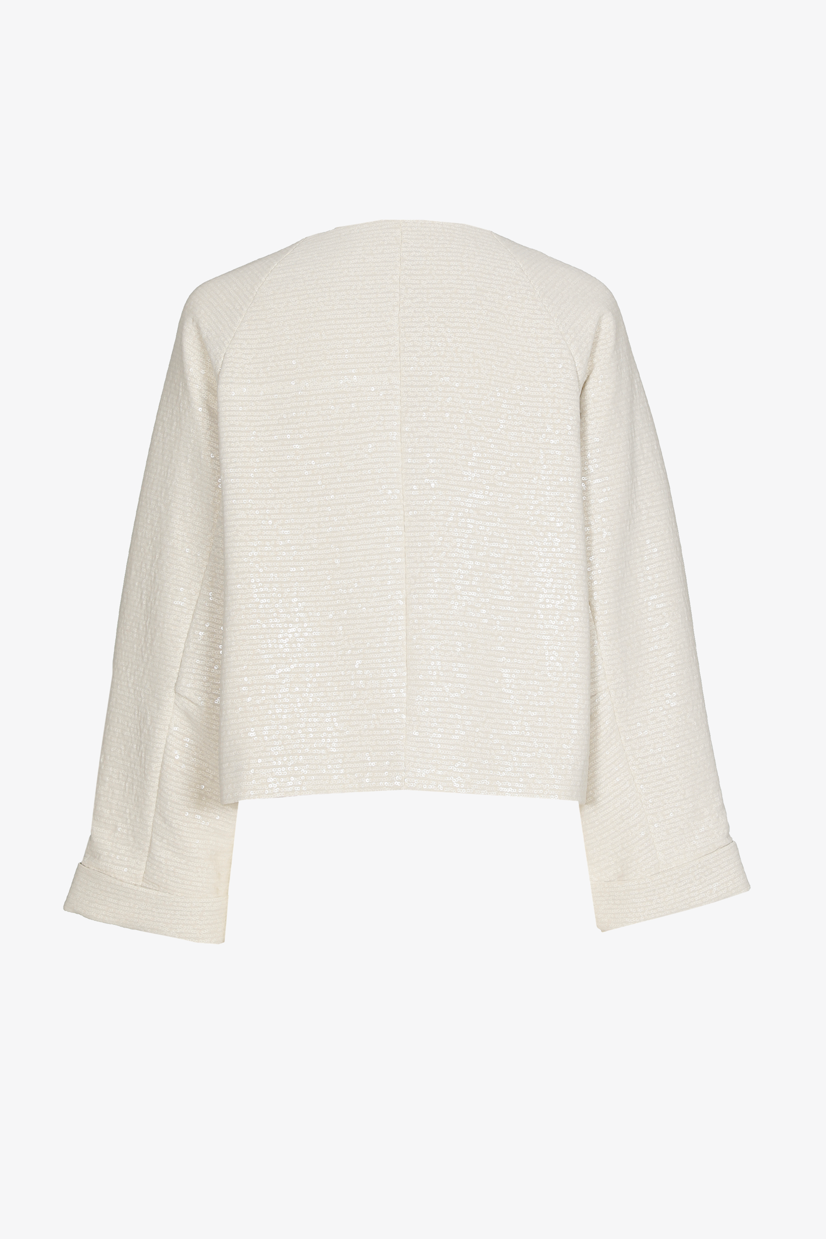 Short jacket with sequins