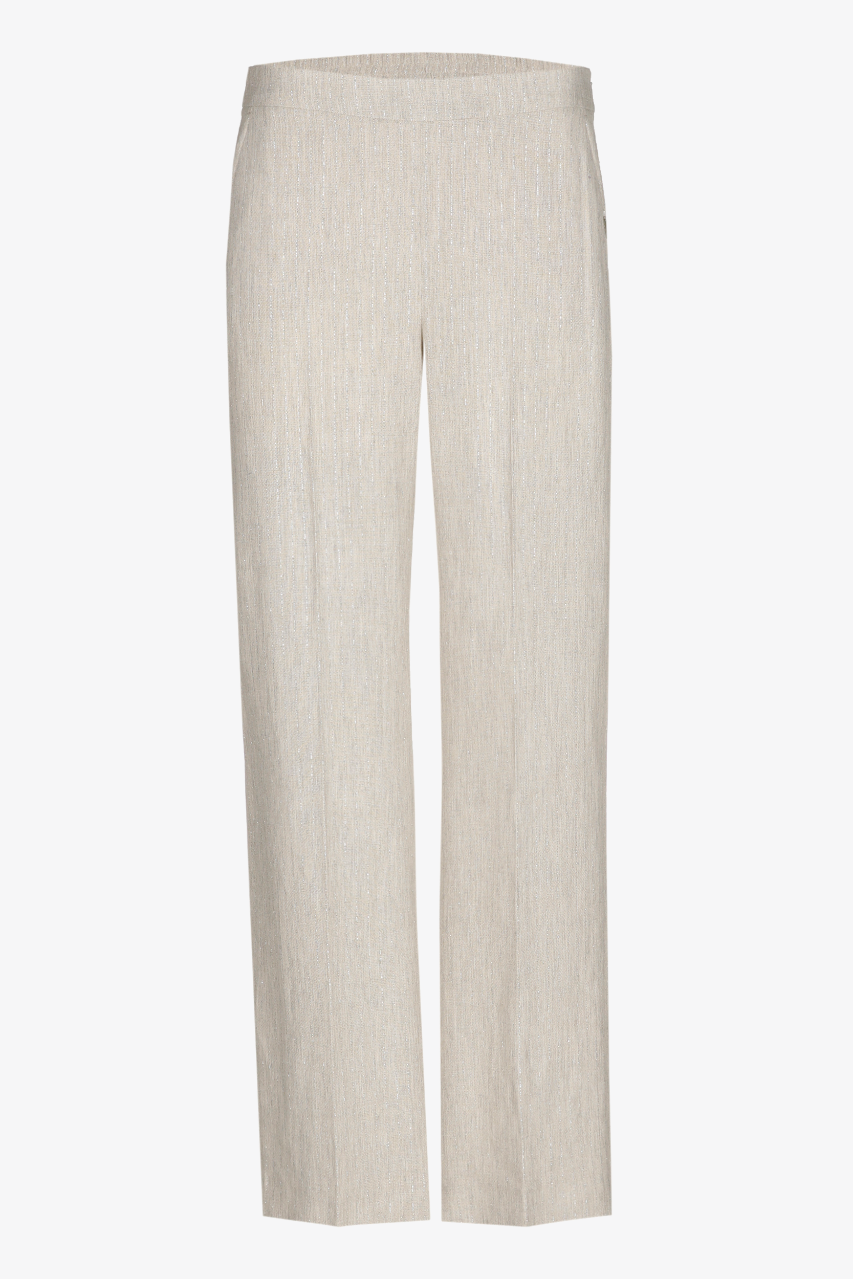 Broek met pinstripe in lurex