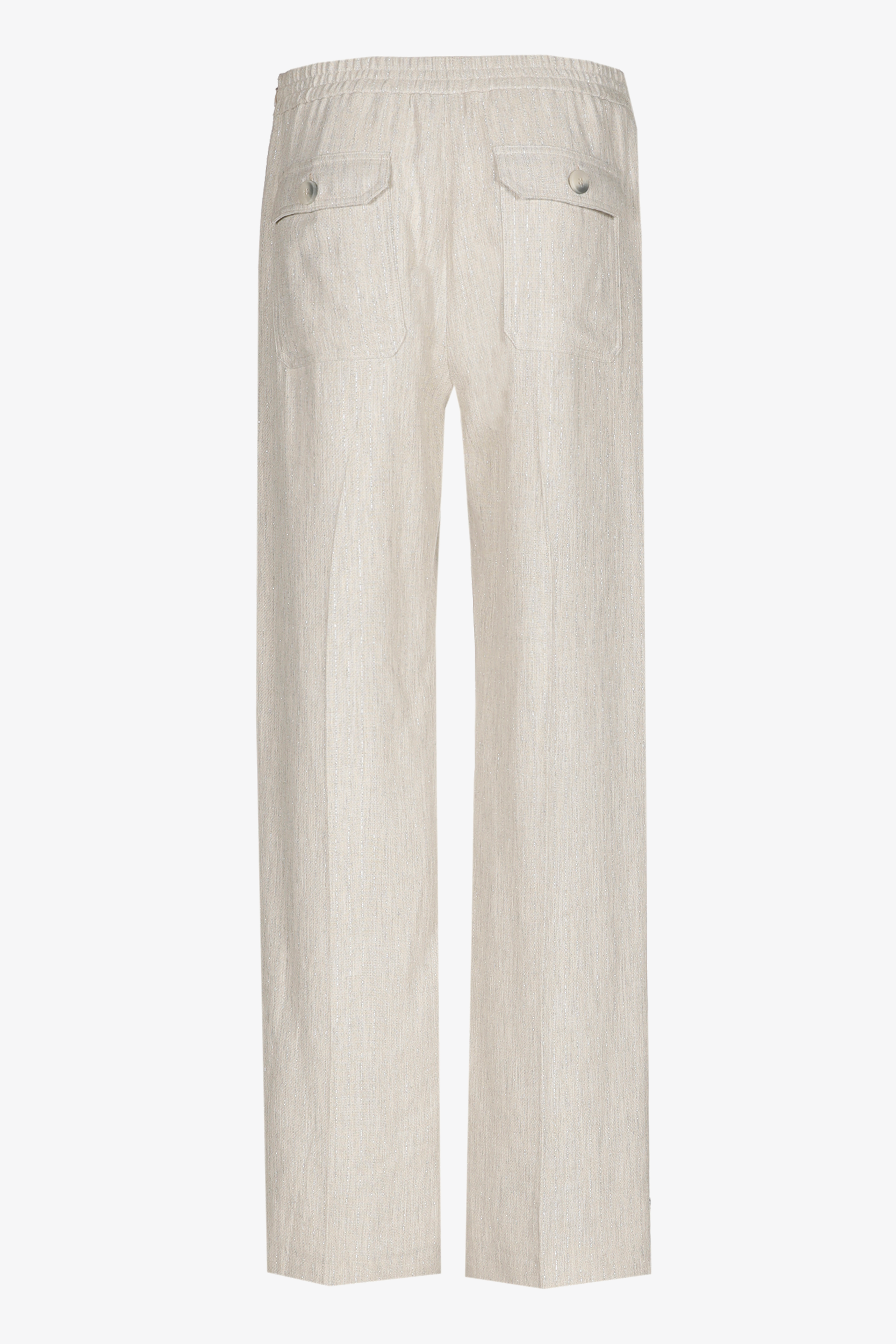 Broek met pinstripe in lurex