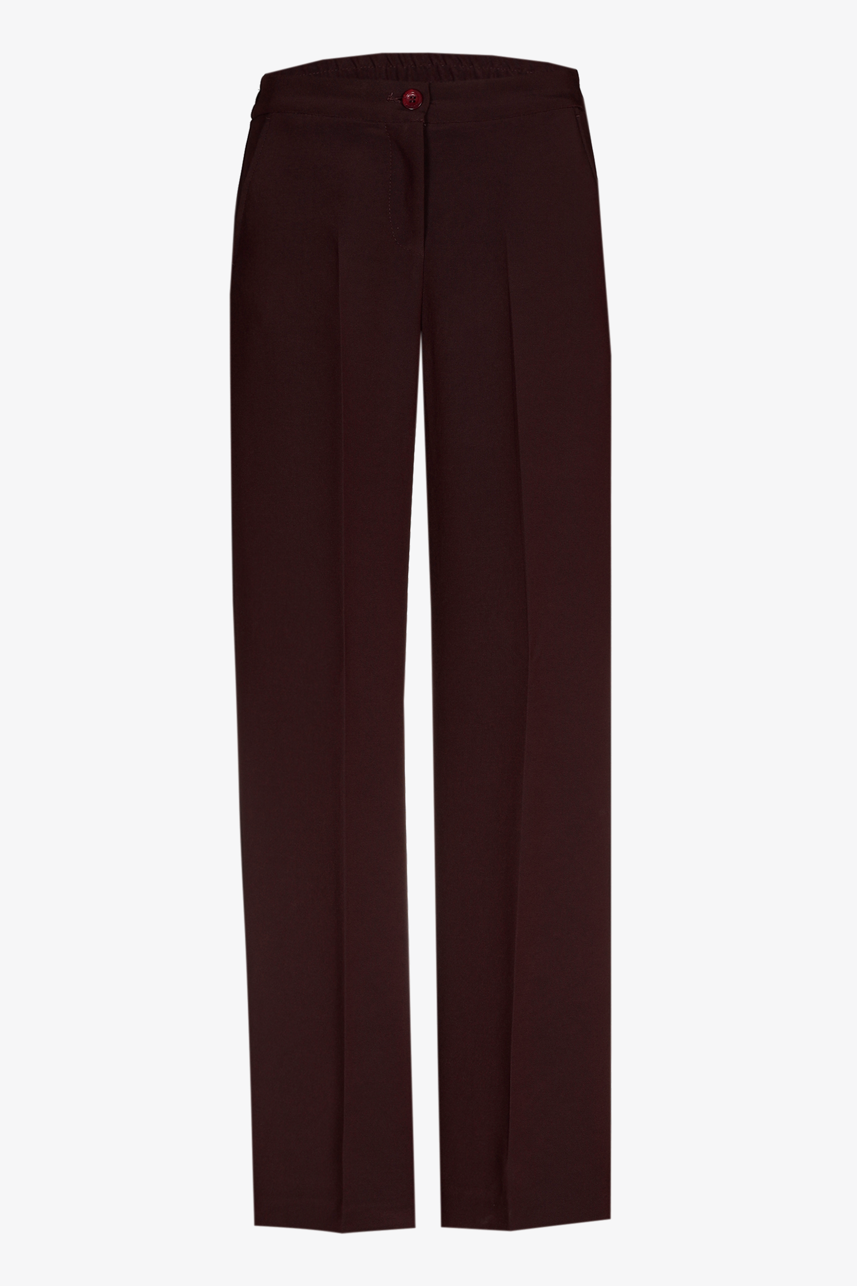 Geklede broek met wijde pijpen