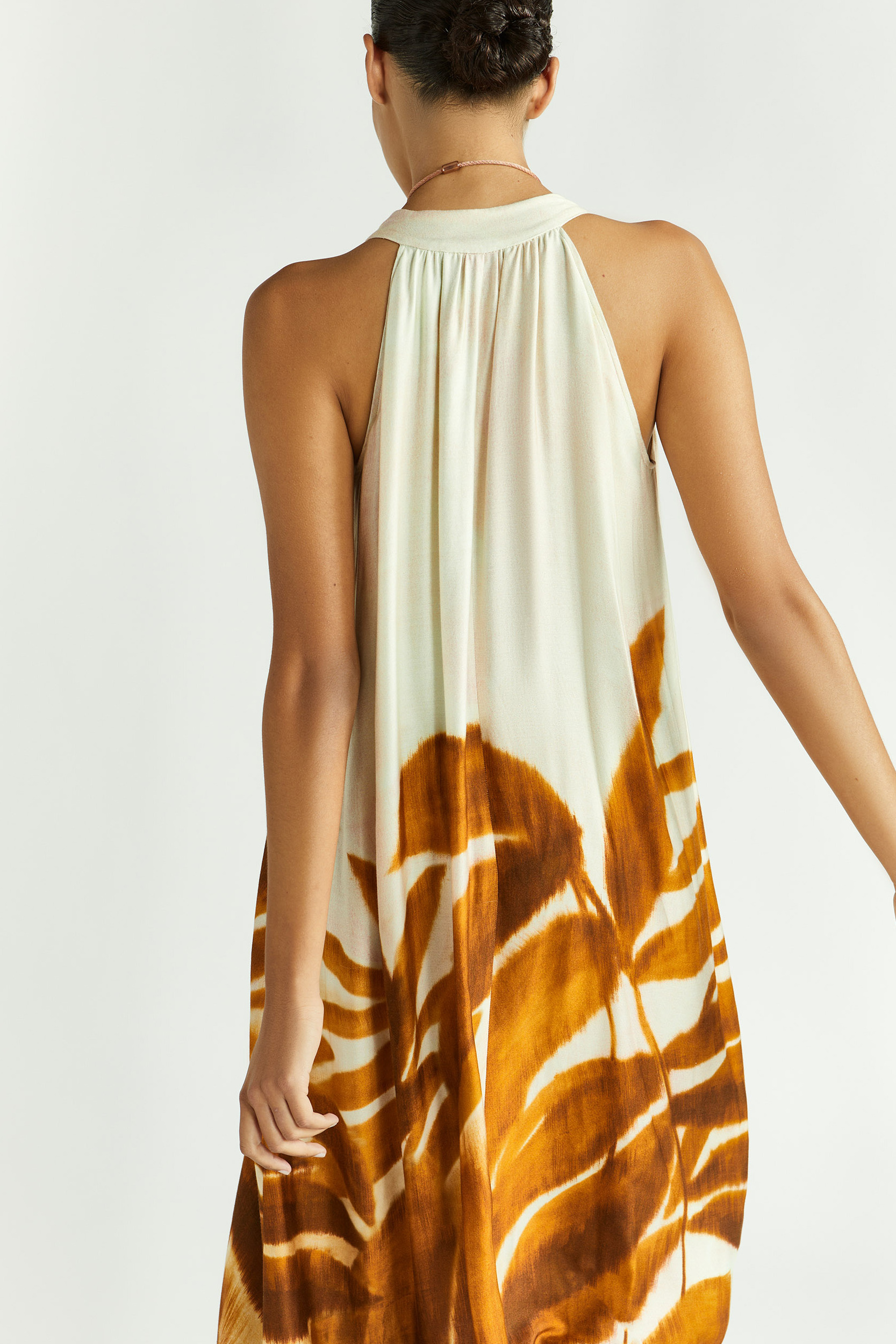 Halterjurk met print