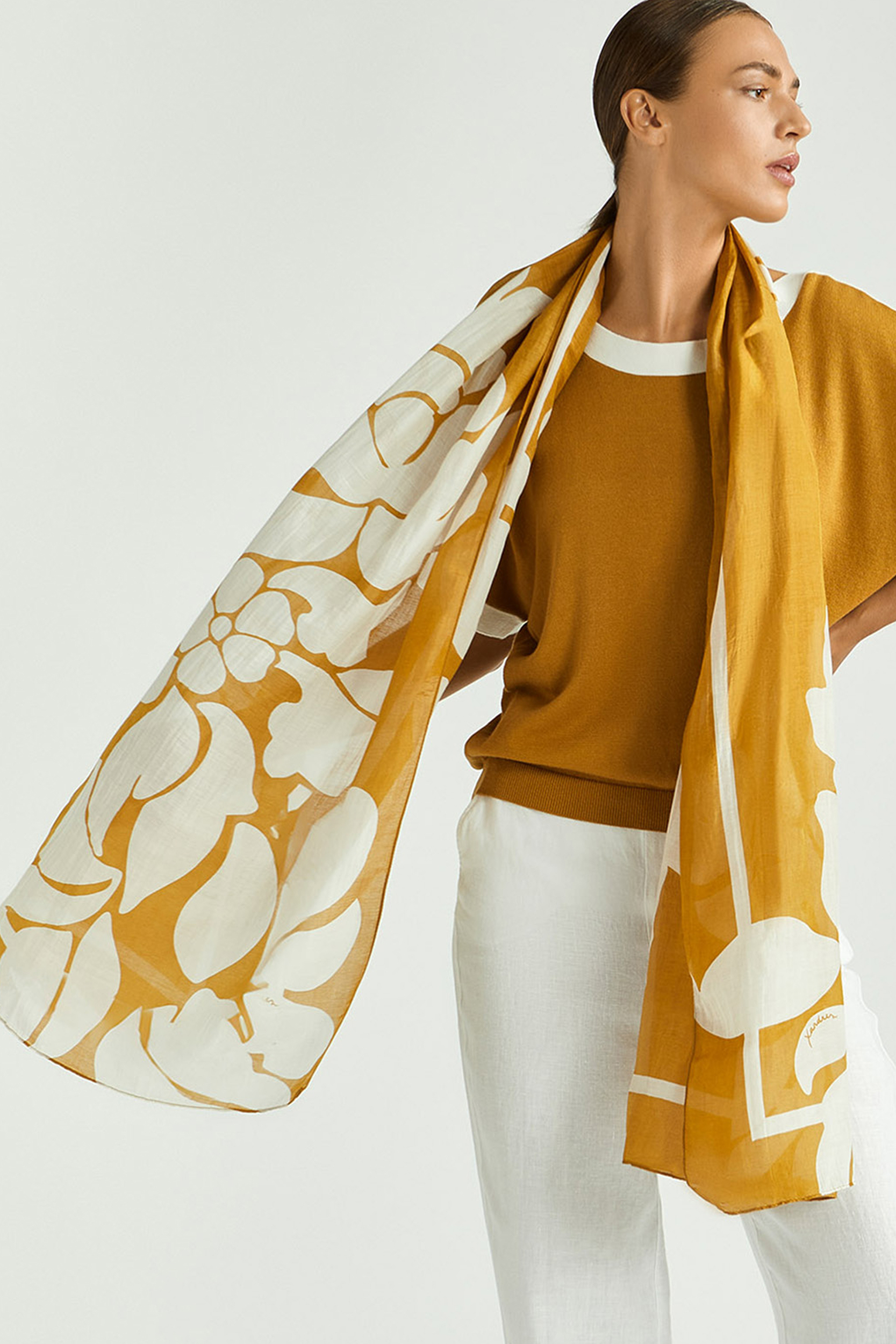 Sjaal met ornament print