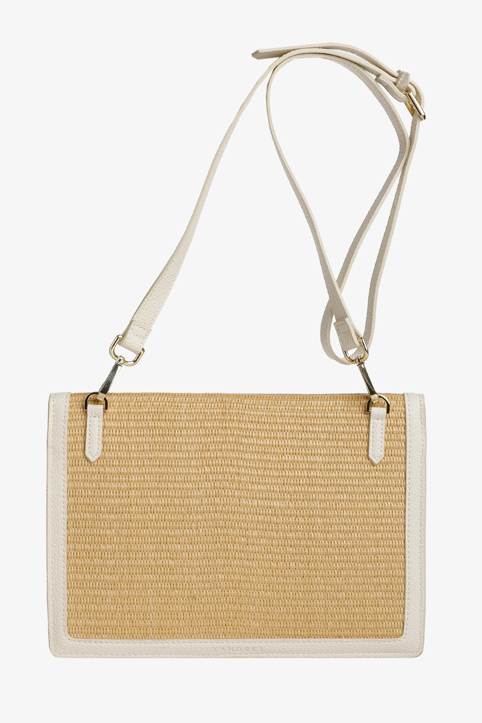 Stijlvolle clutch met raffia