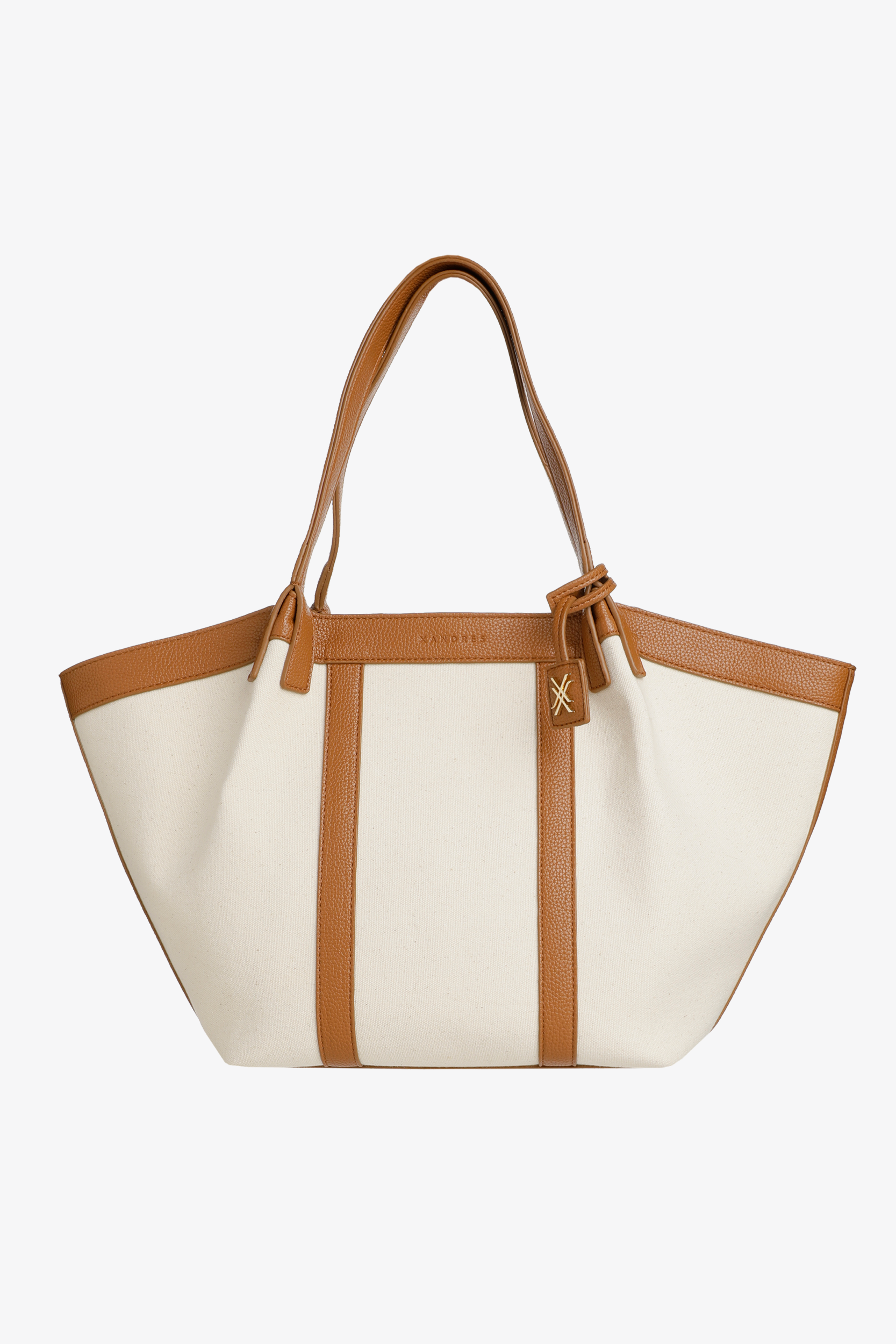 Elegante tas met linnenstructuur