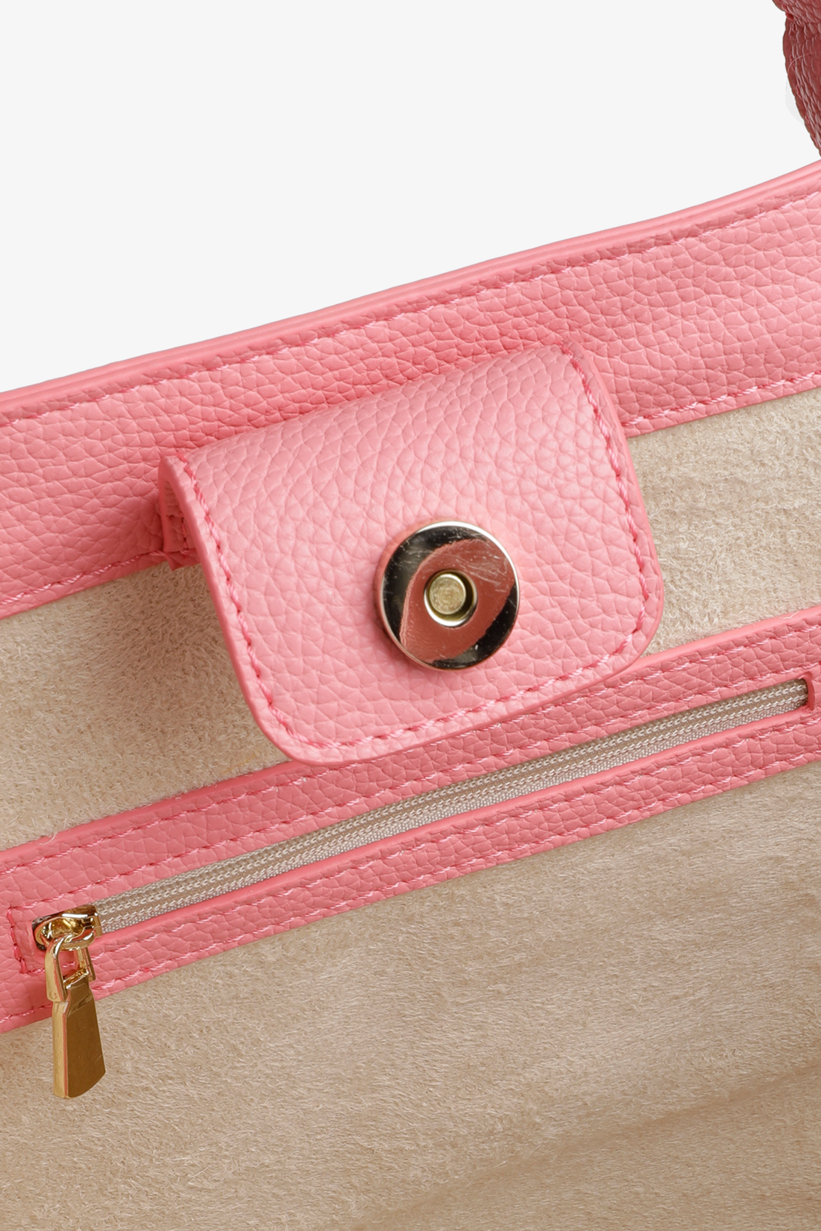 Elegante tas met linnenstructuur