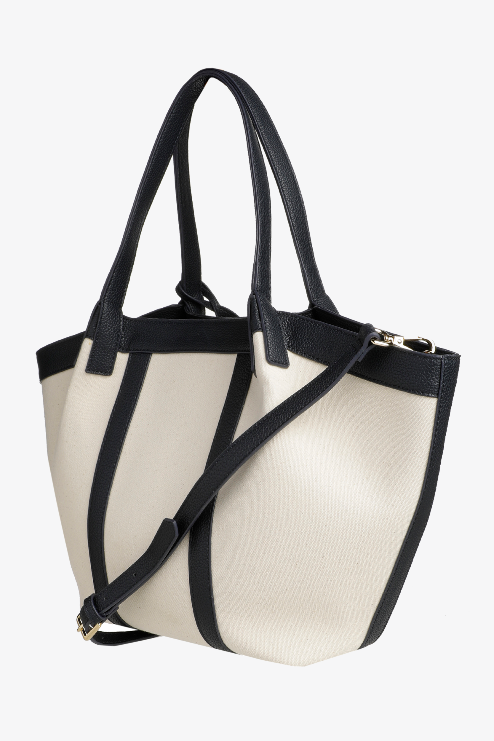 Elegant bag with linen texture