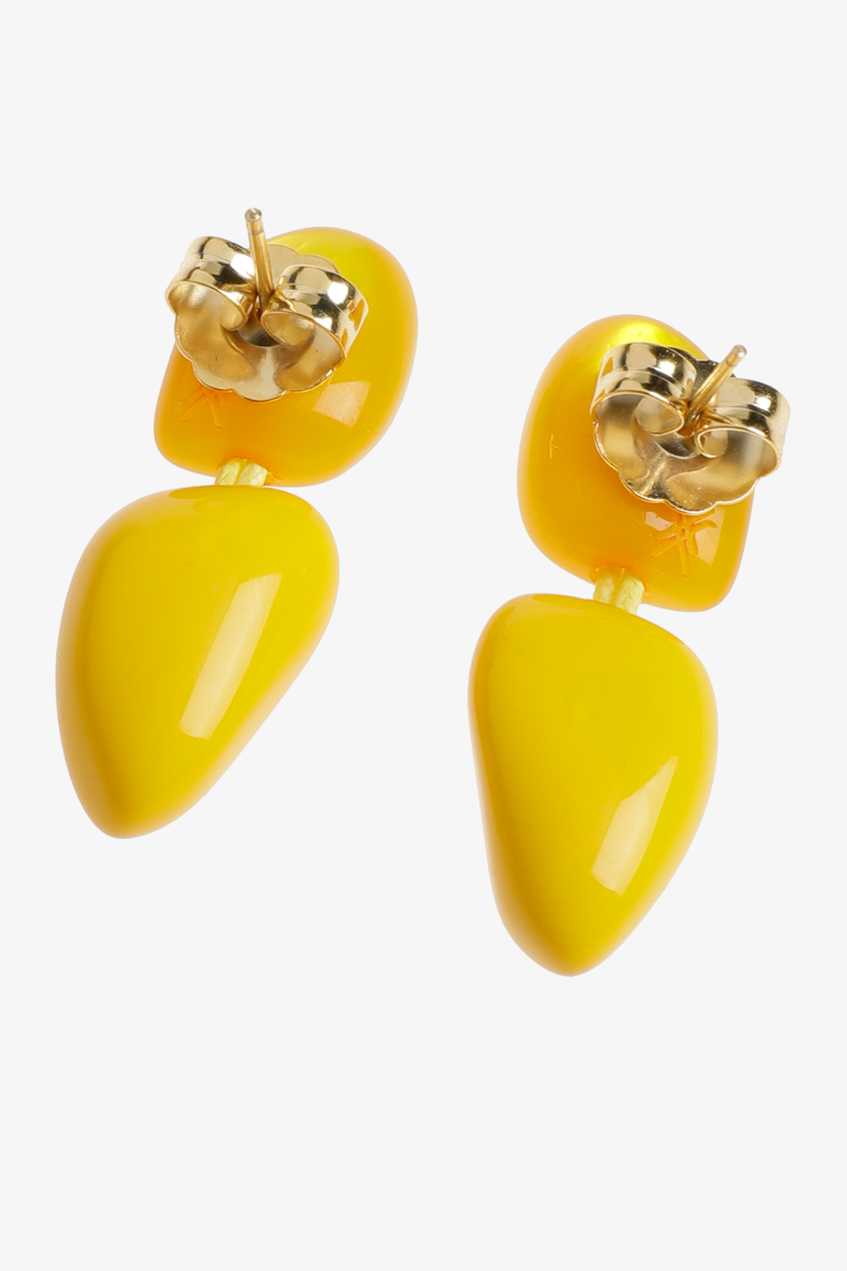 Boucles d’oreilles avec deux pierres