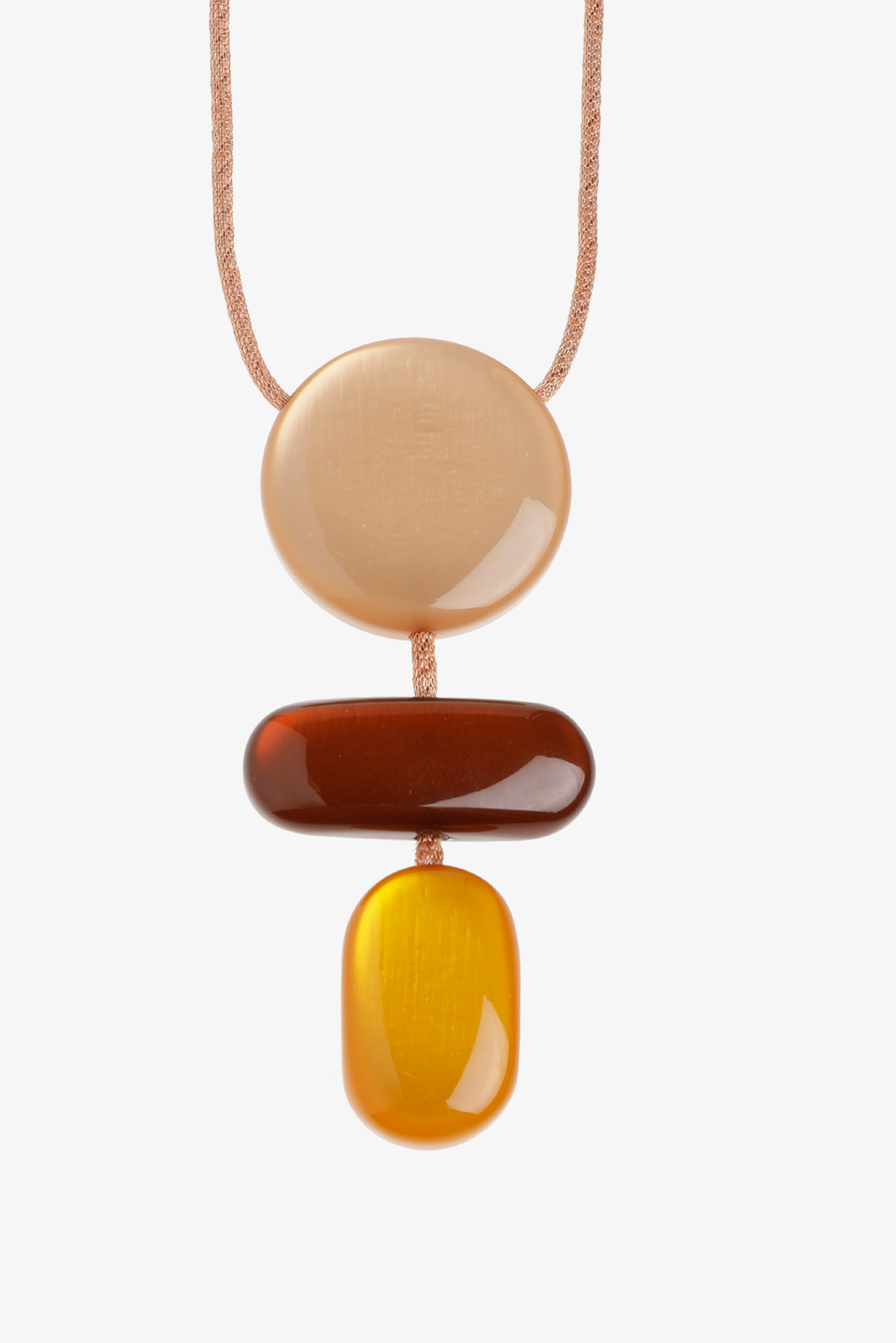 Halsketting met driedelige hanger