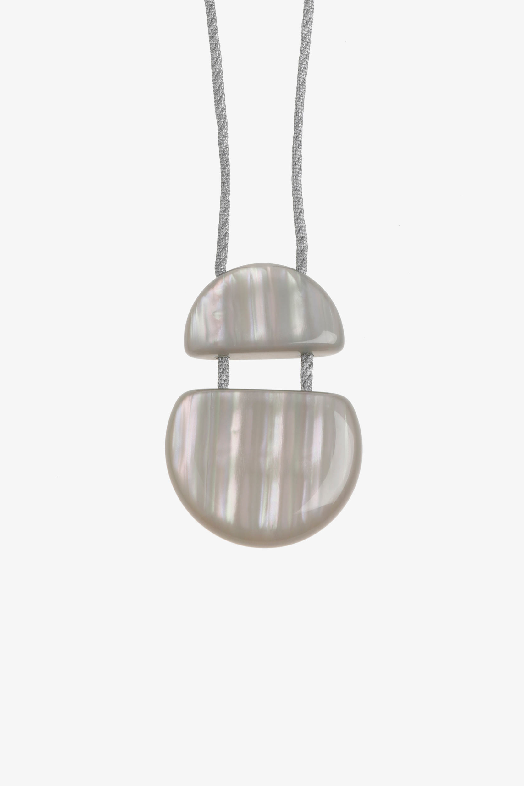 Necklace with two-piece pendant