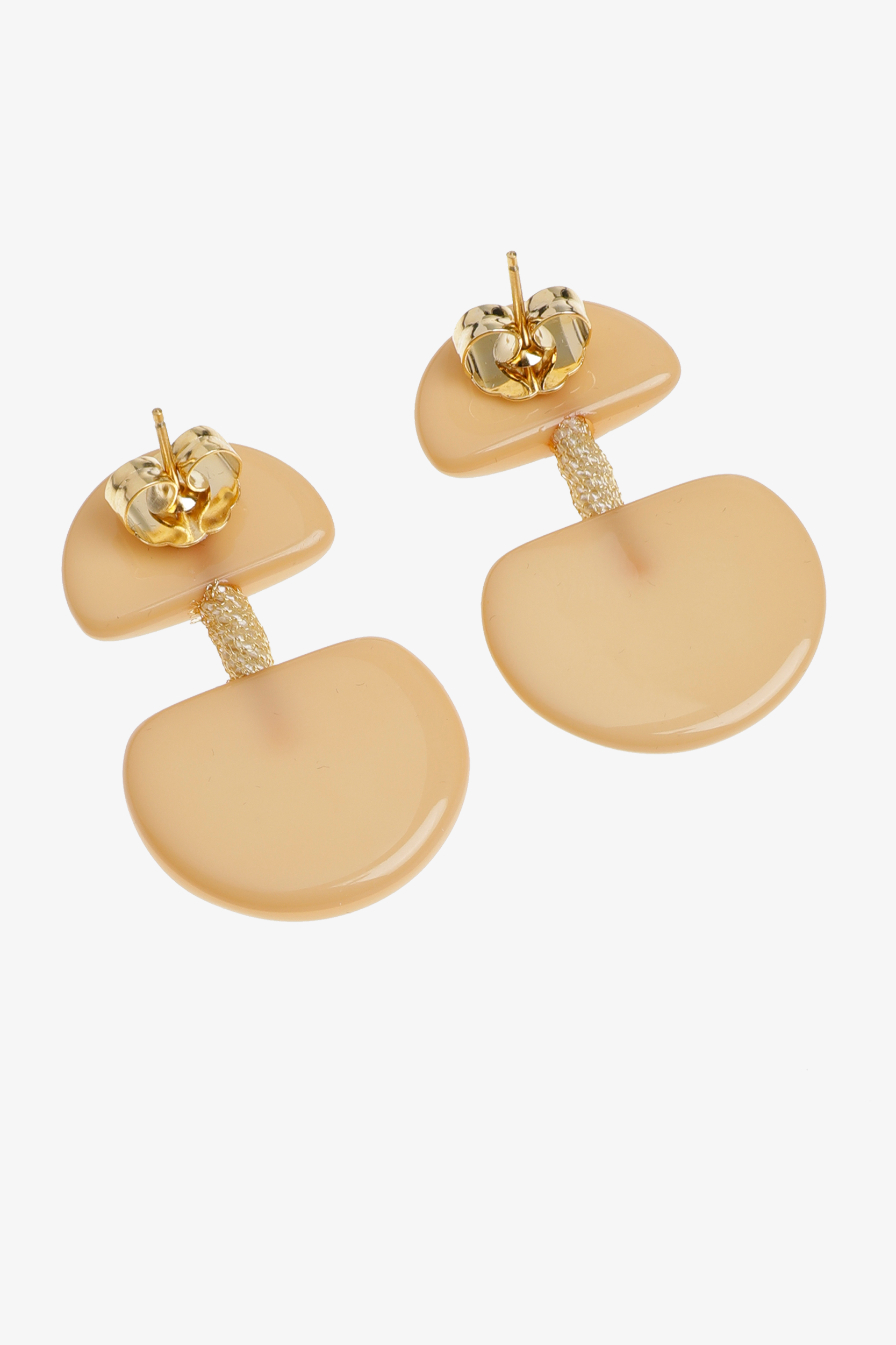 Boucles d’oreilles avec pendentif en deux parties