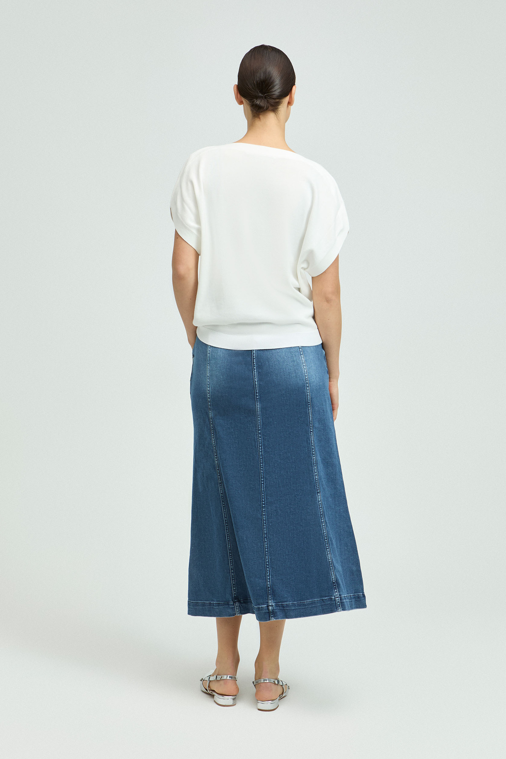 Jupe longue en denim